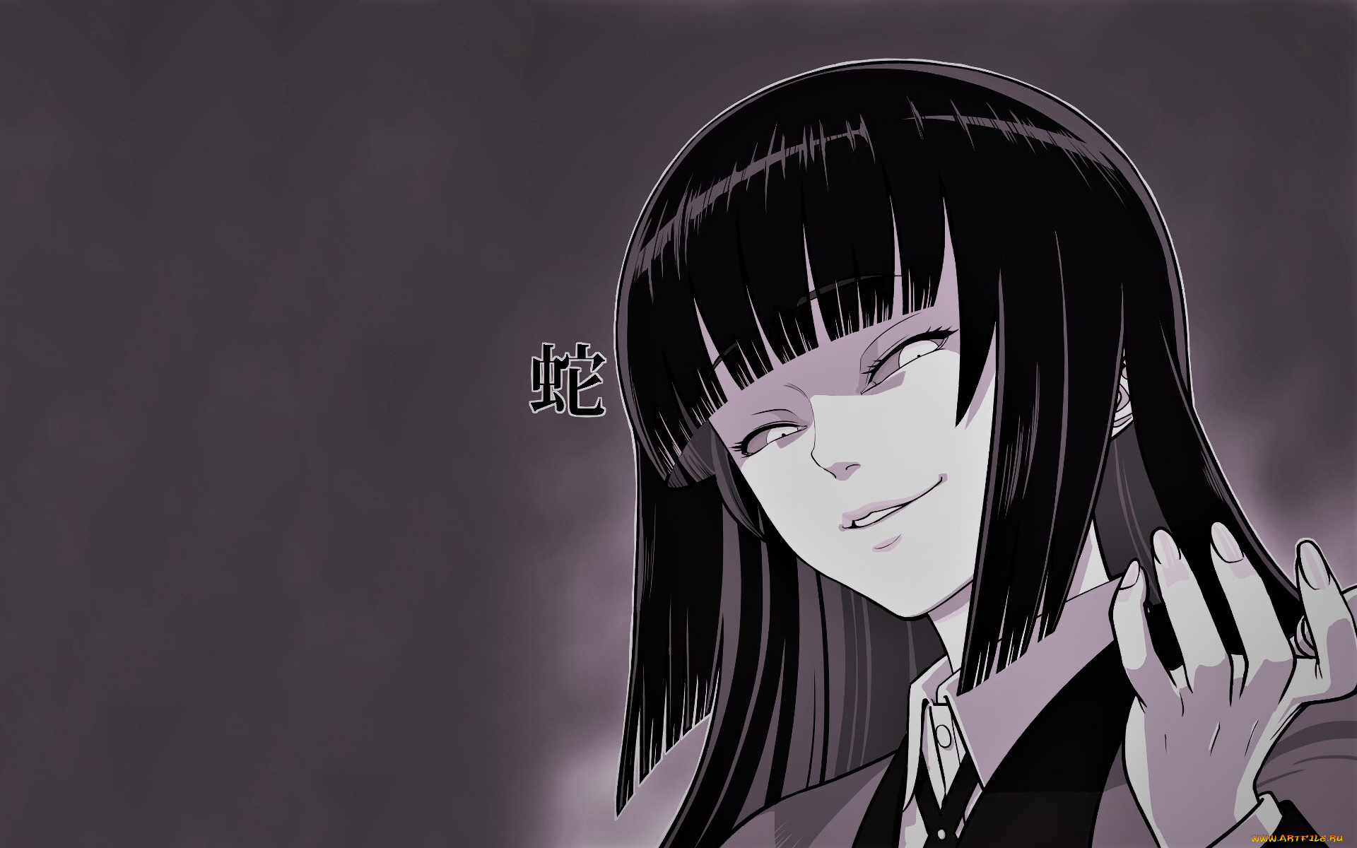 аниме, kakegurui, девушка