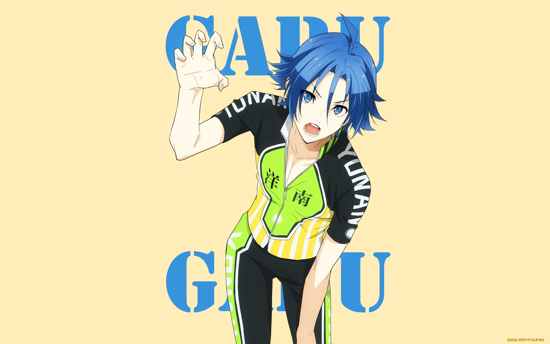 аниме, yowamushi, pedal, парень