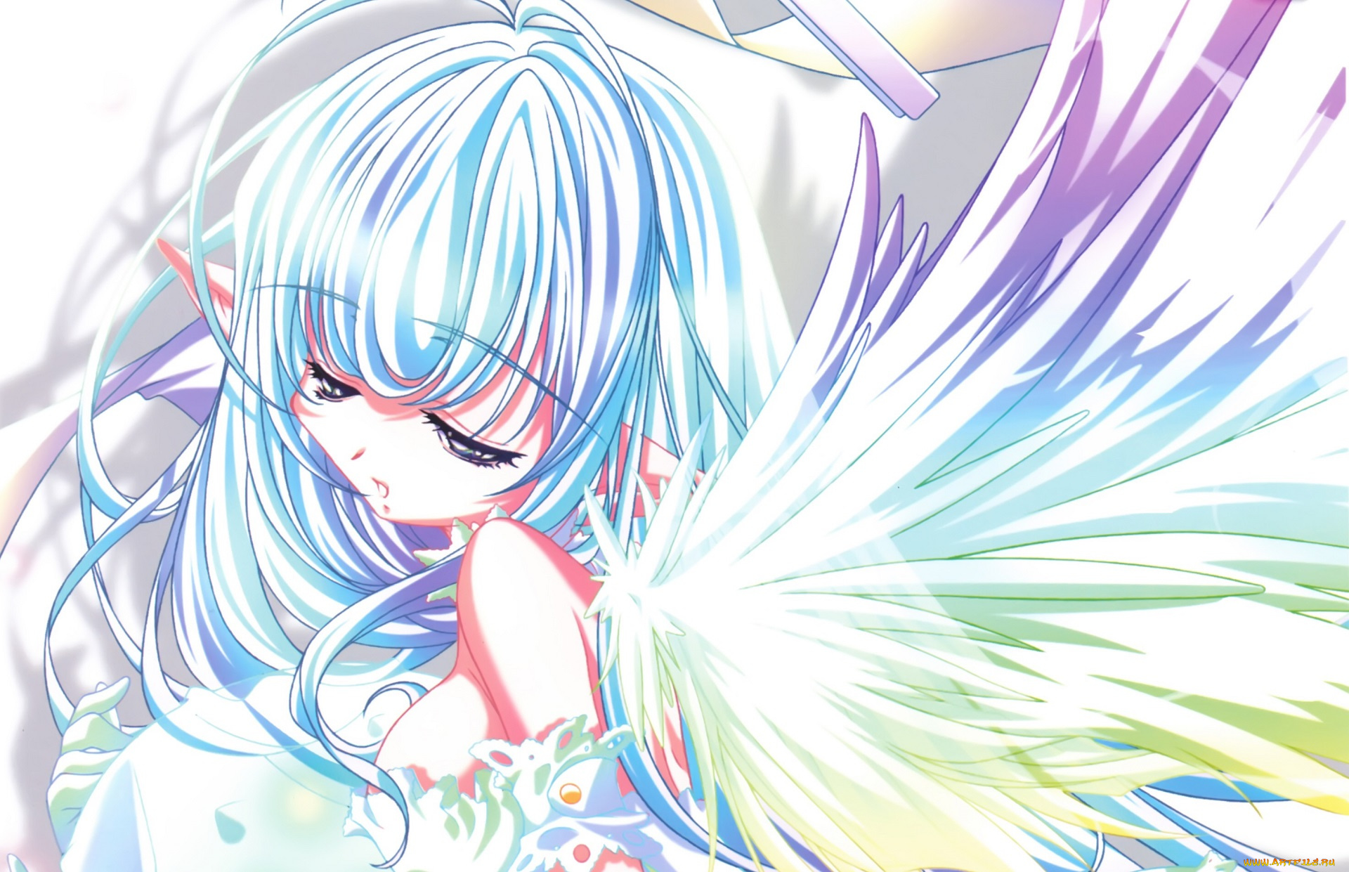 аниме, ангелы, , демоны, девушка