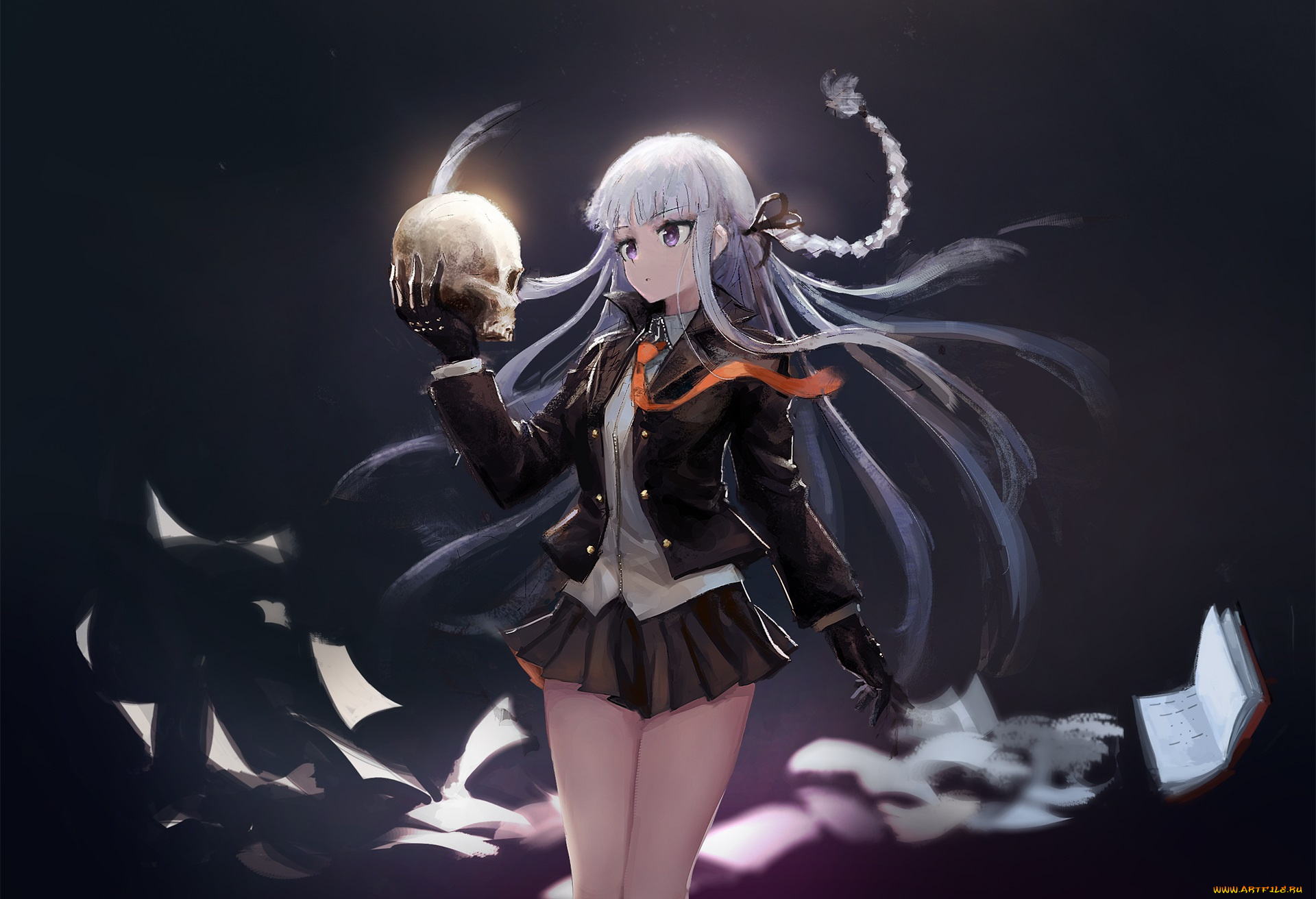 аниме, danganronpa, девушка