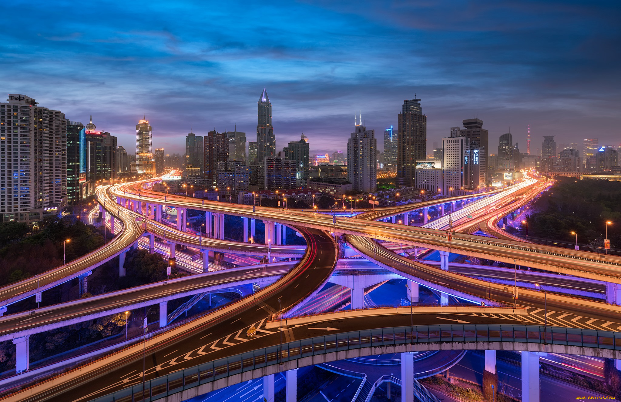 shanghai, города, шанхай, , китай, река, лес