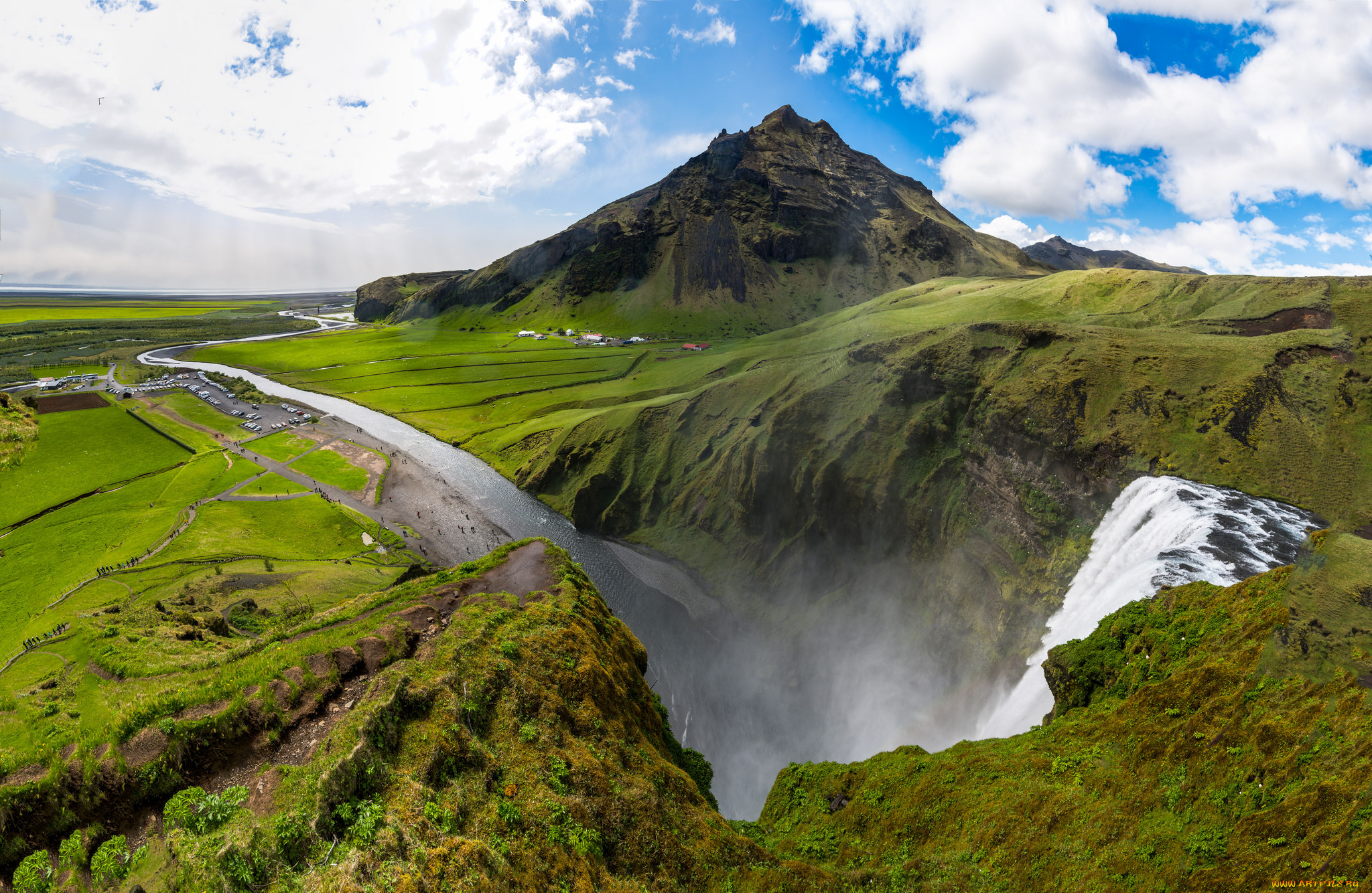 природа, водопады, простор