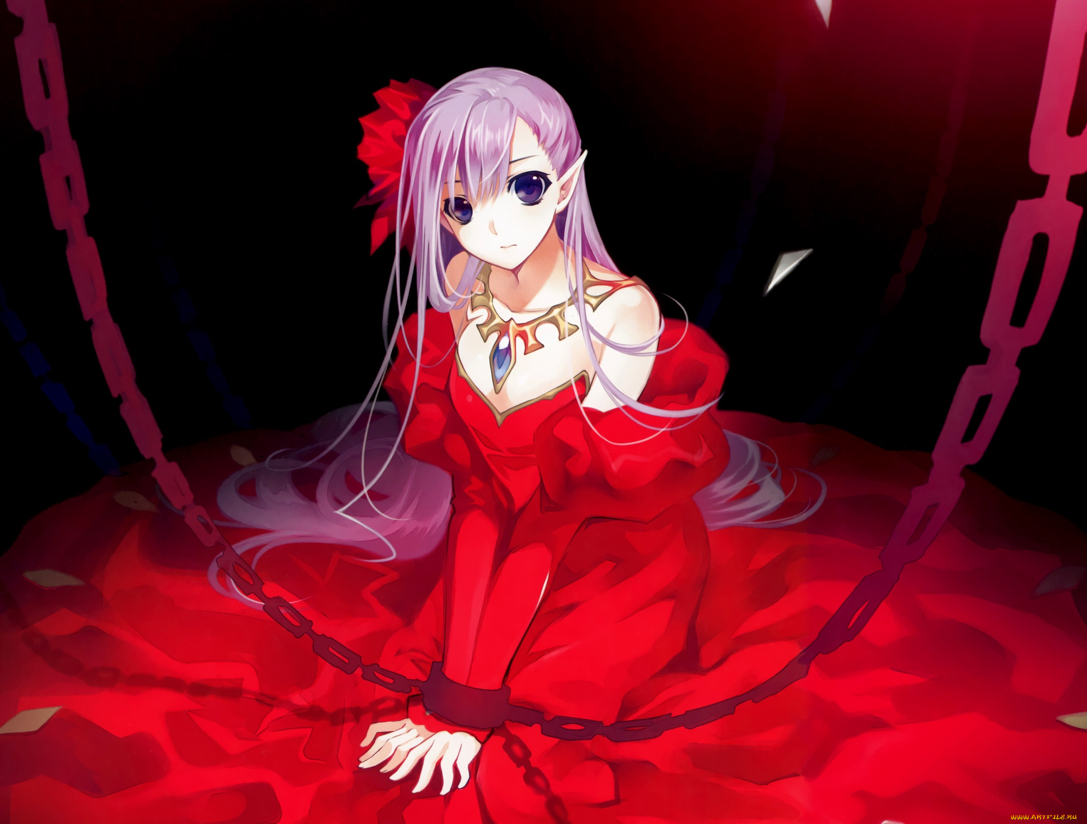 аниме, животные, , существа, девушка