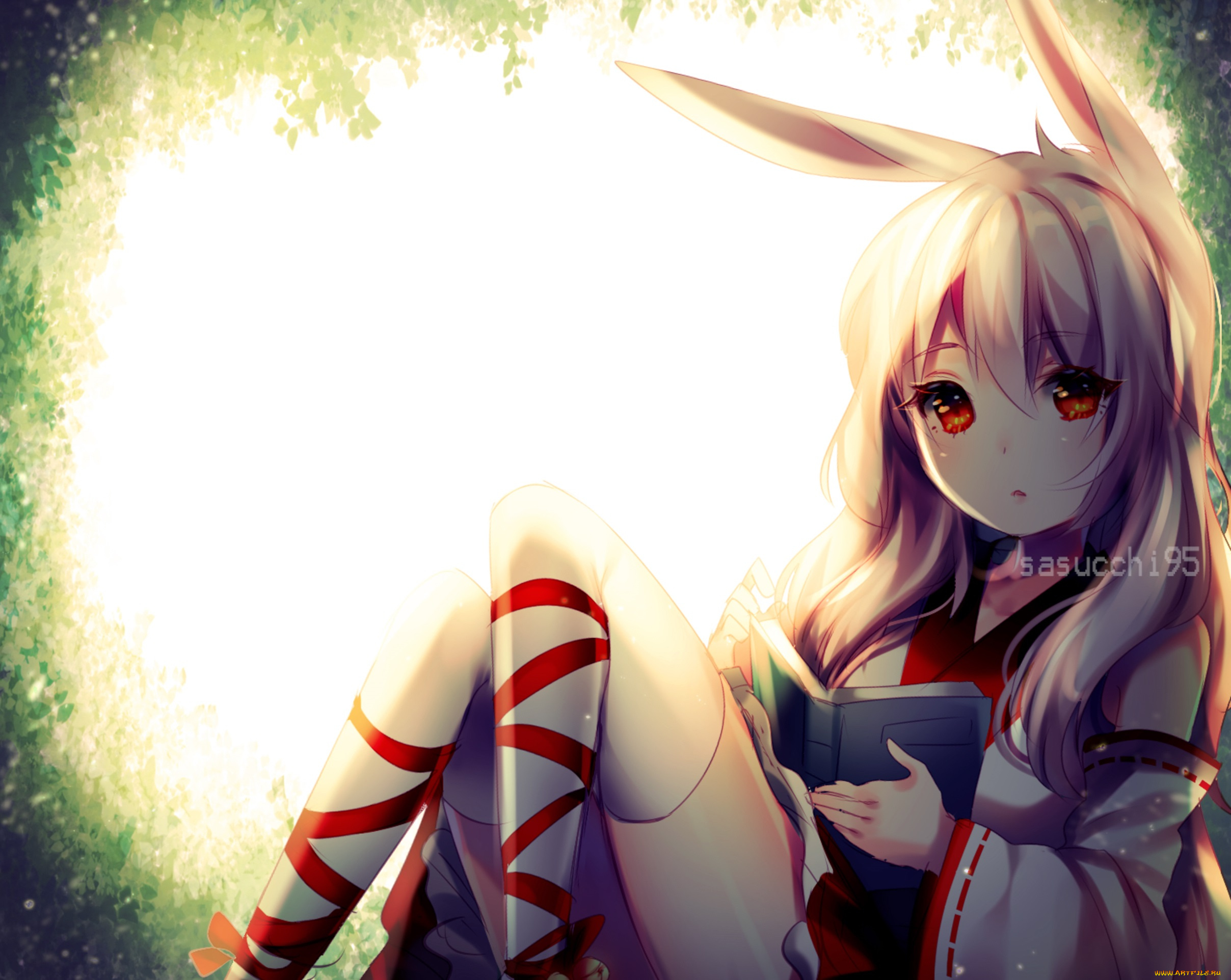 аниме, животные, , существа, девушка