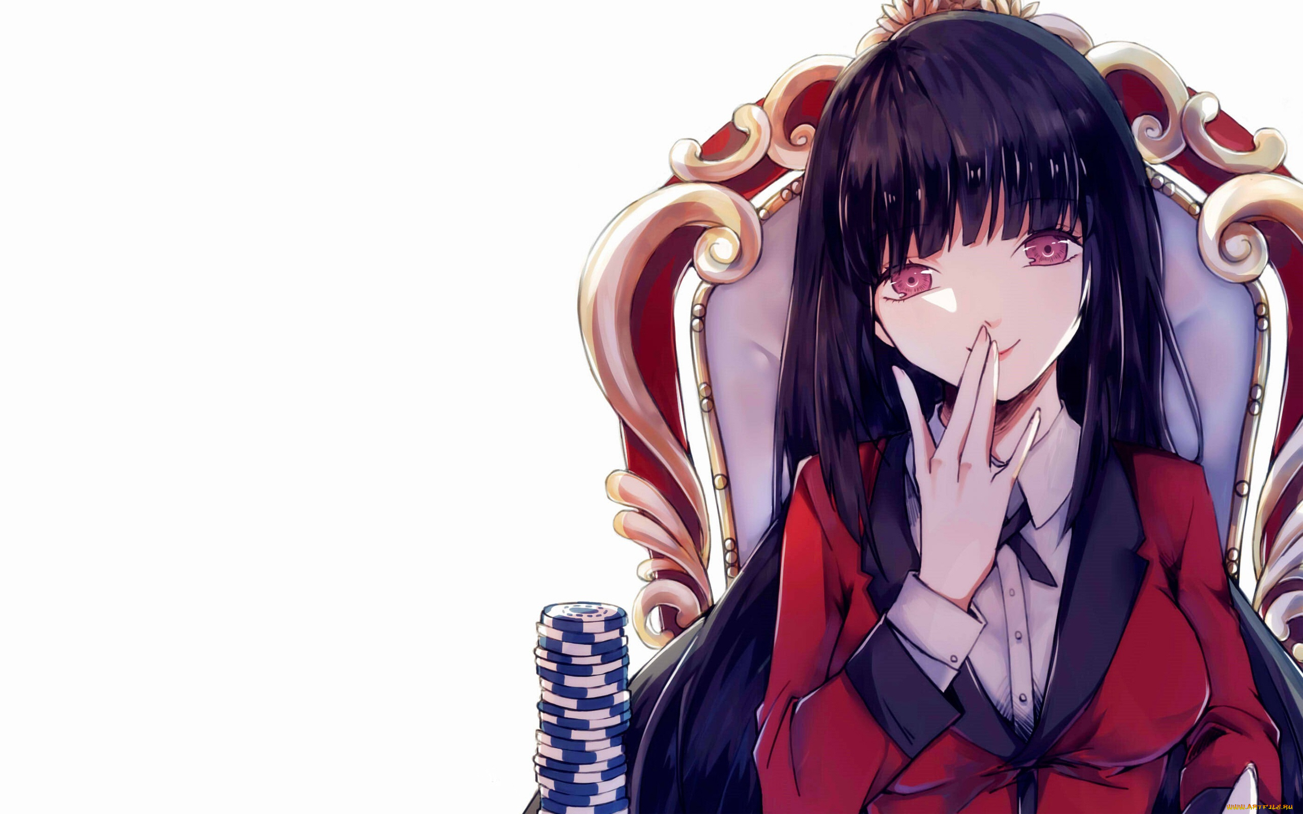 аниме, kakegurui, девушка