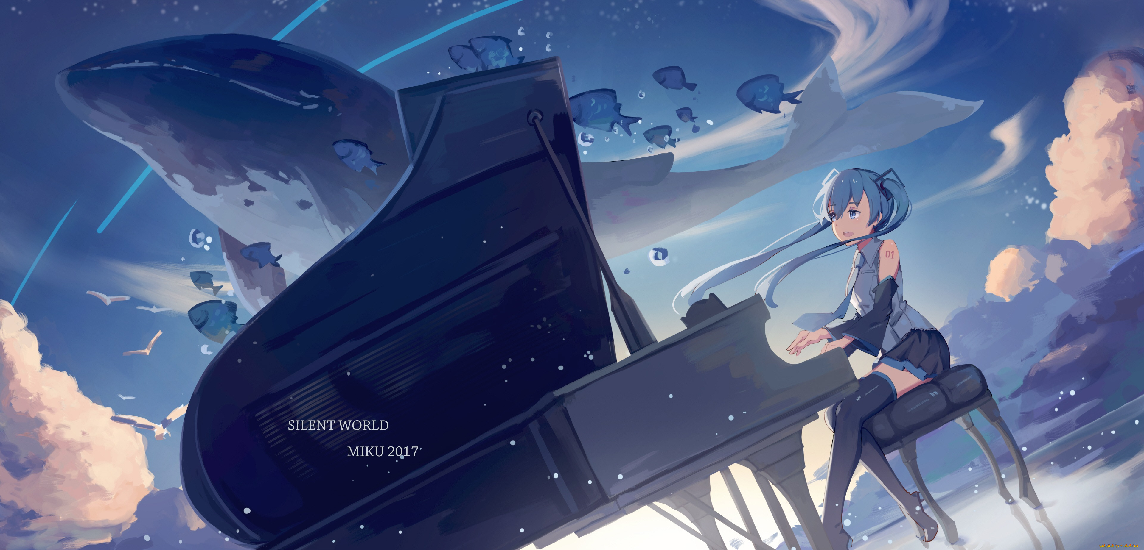 аниме, vocaloid, девушка