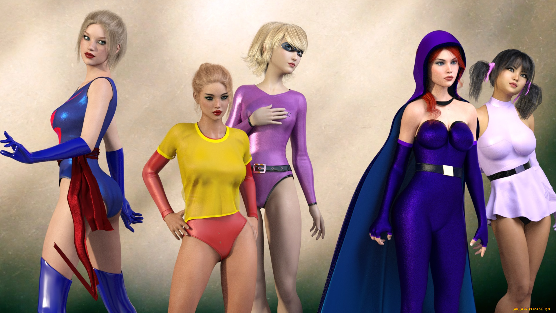 3д, графика, люди, , people, взгляд, фон, девушки