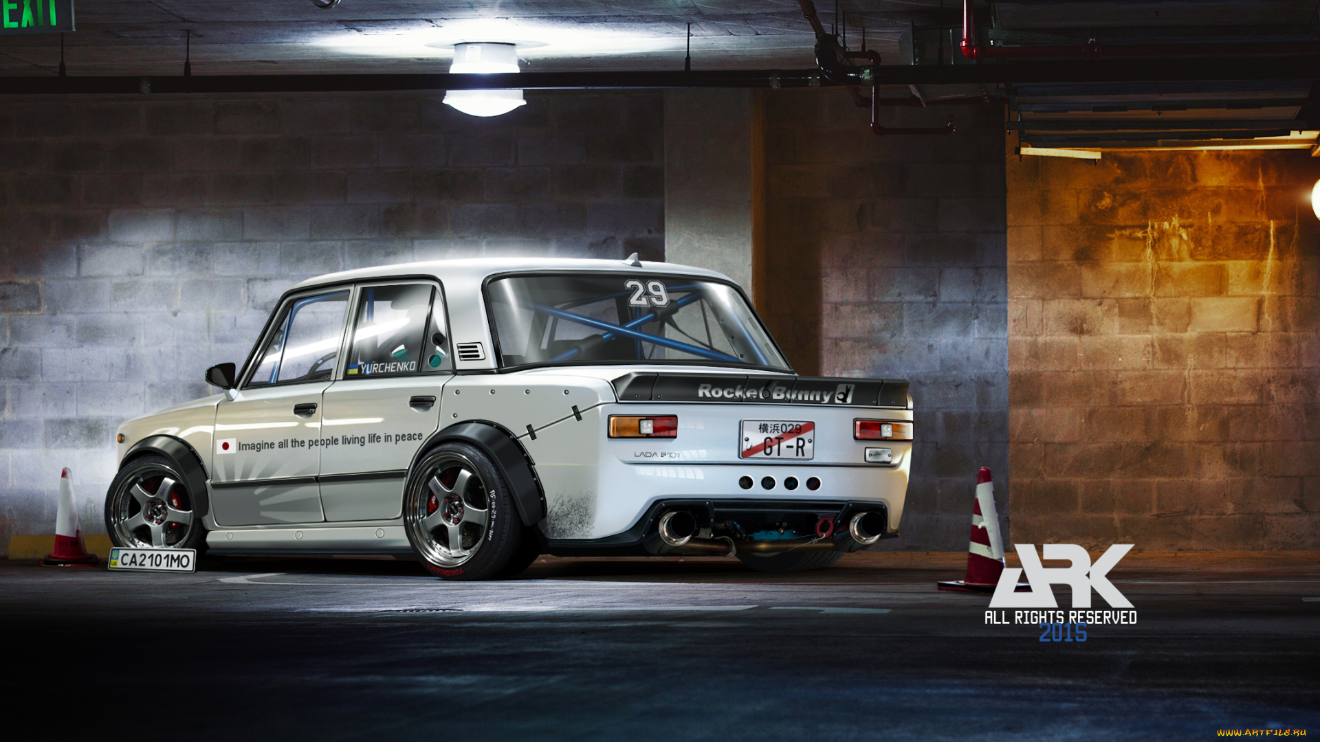 автомобили, виртуальный, тюнинг, vaz