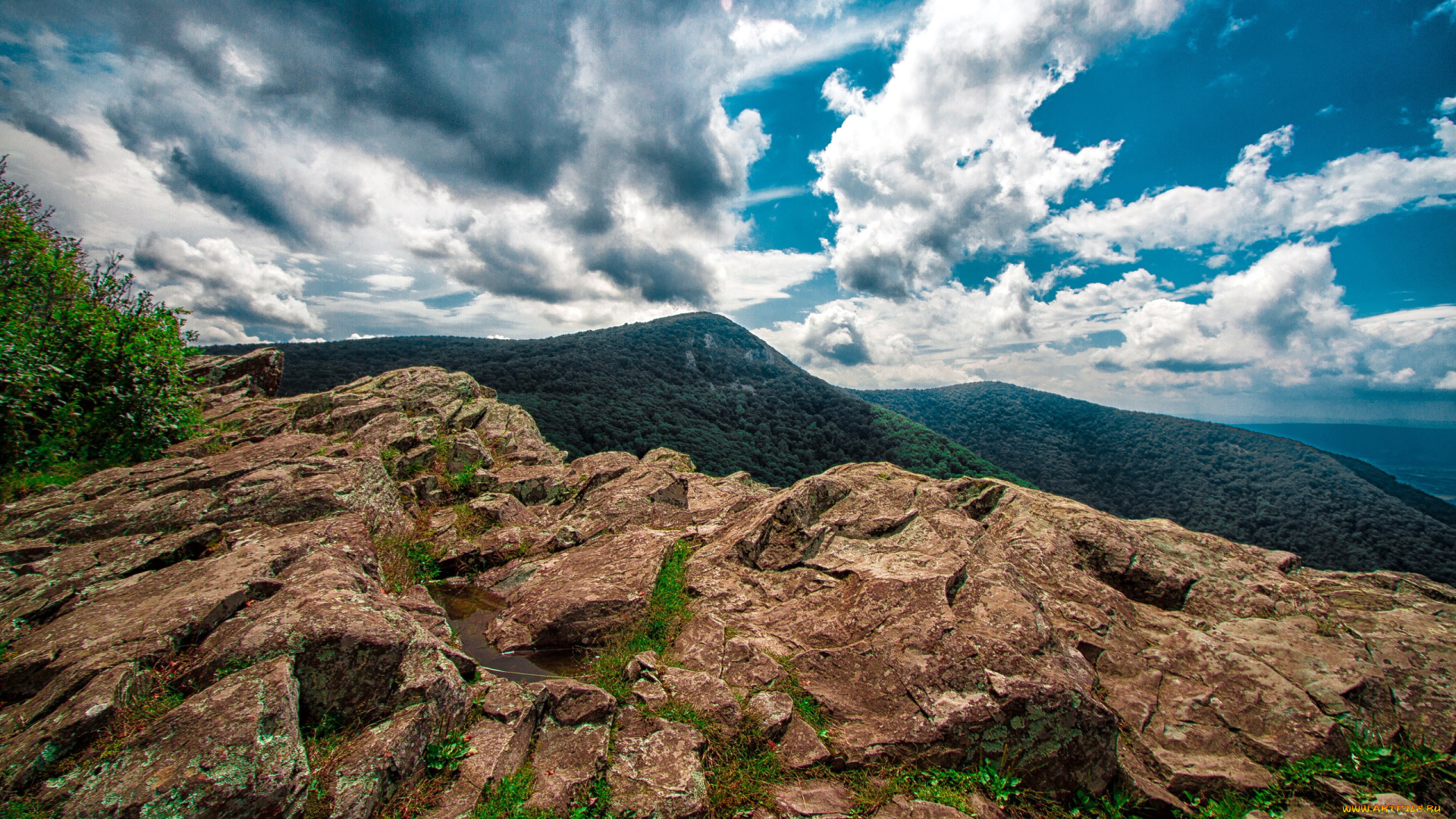 природа, горы, облака