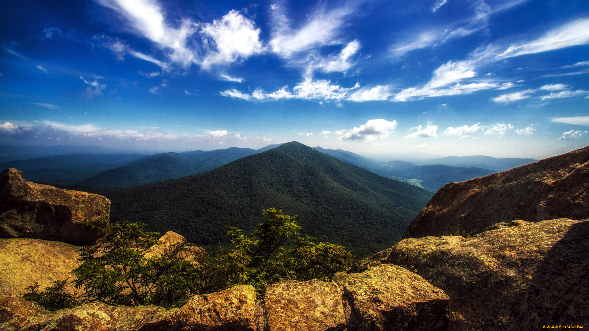 природа, горы, облака