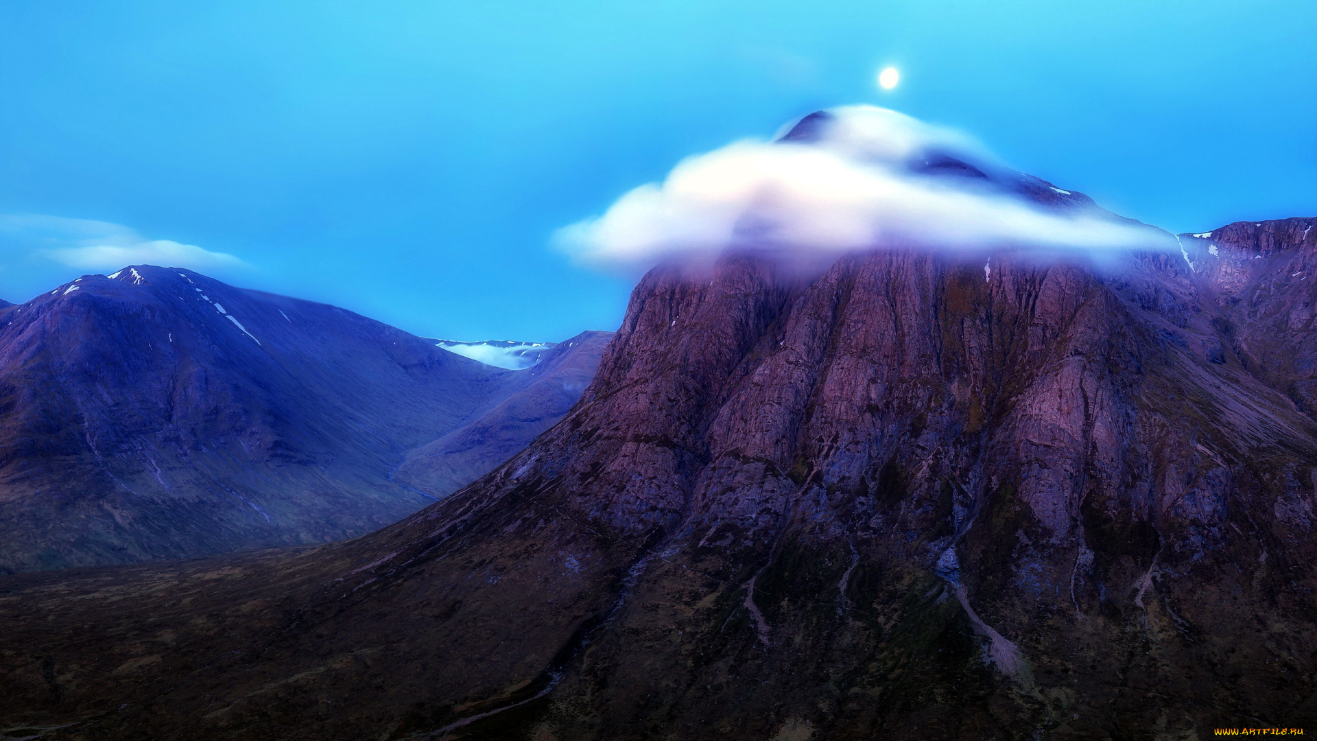 природа, горы, облако