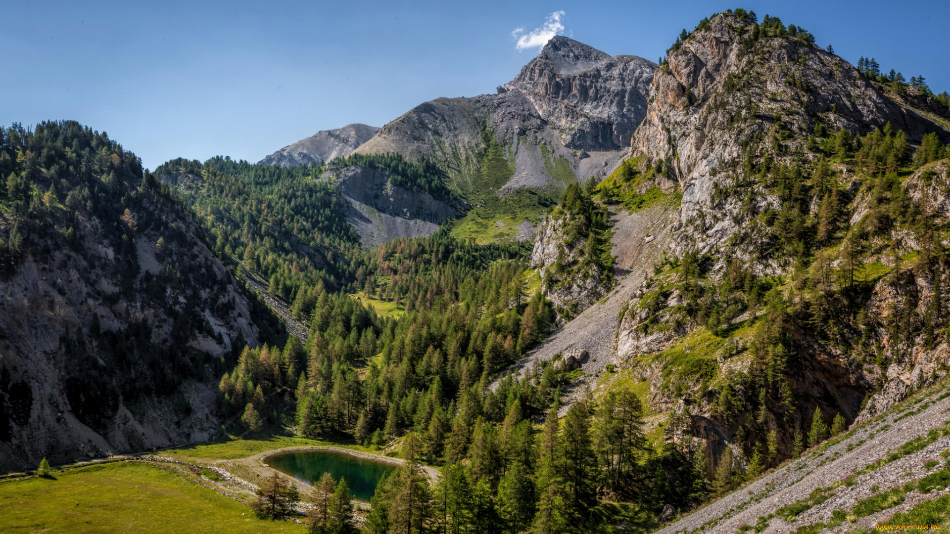 природа, горы, простор