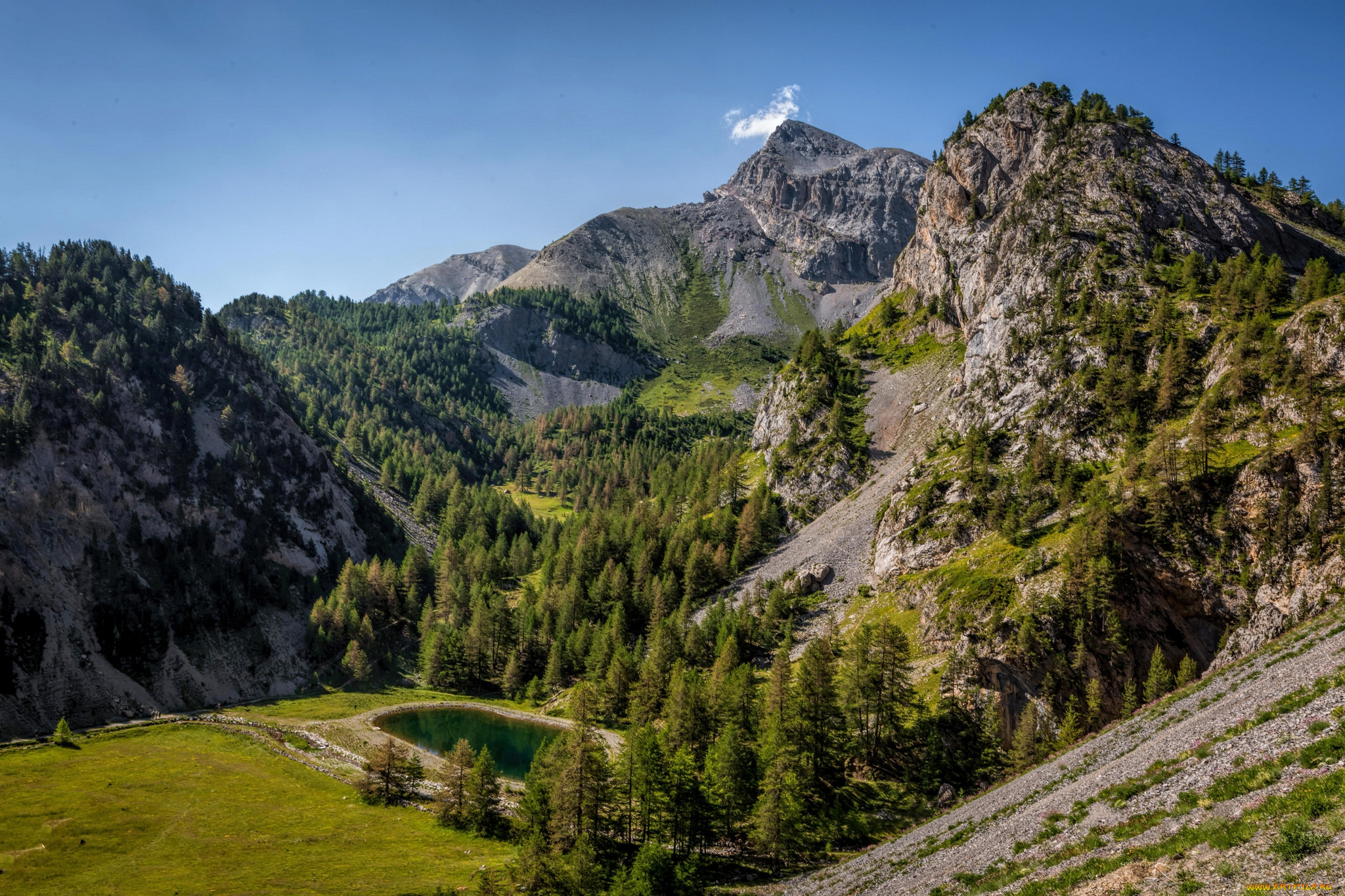 природа, горы, простор