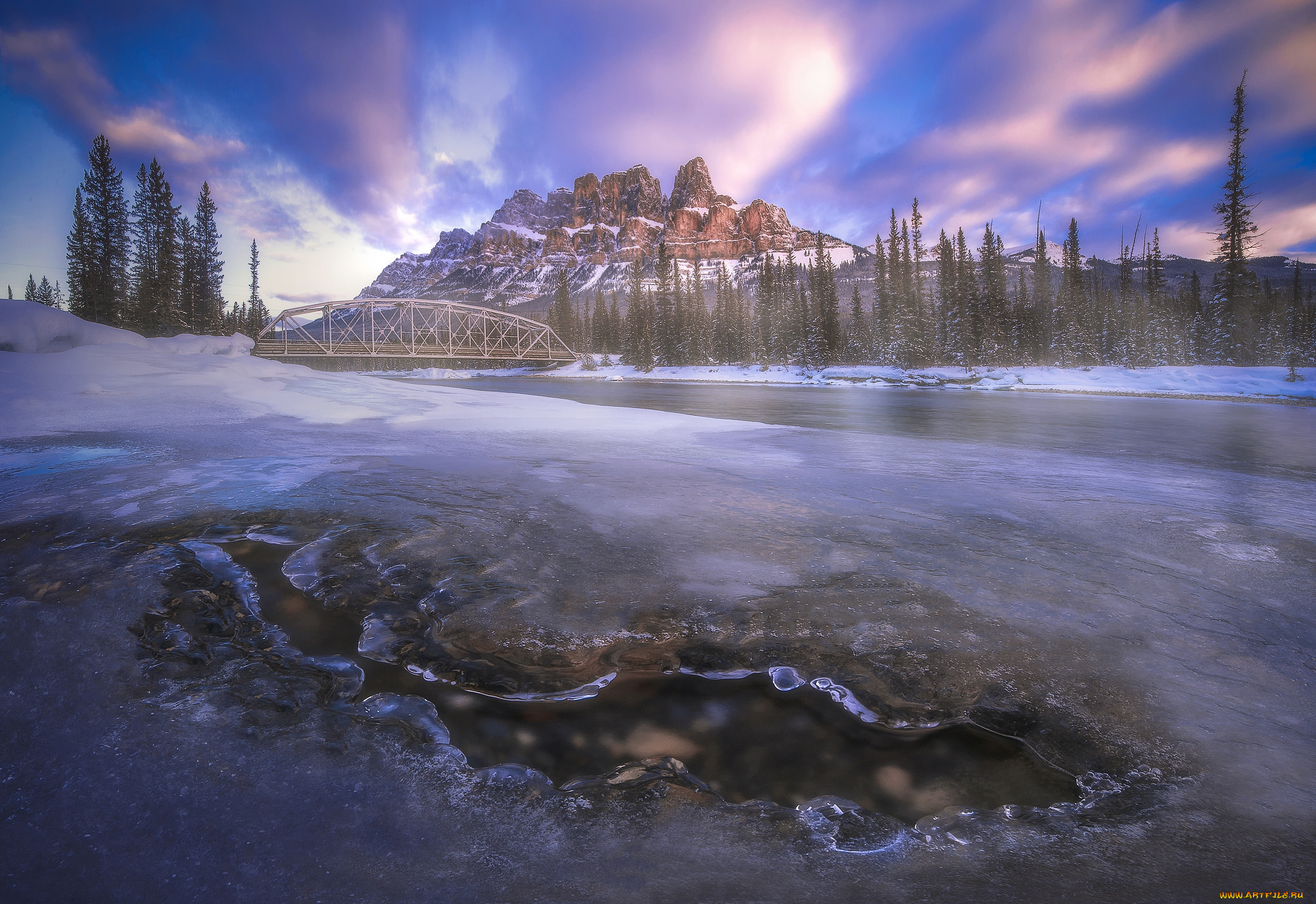 природа, зима, простор