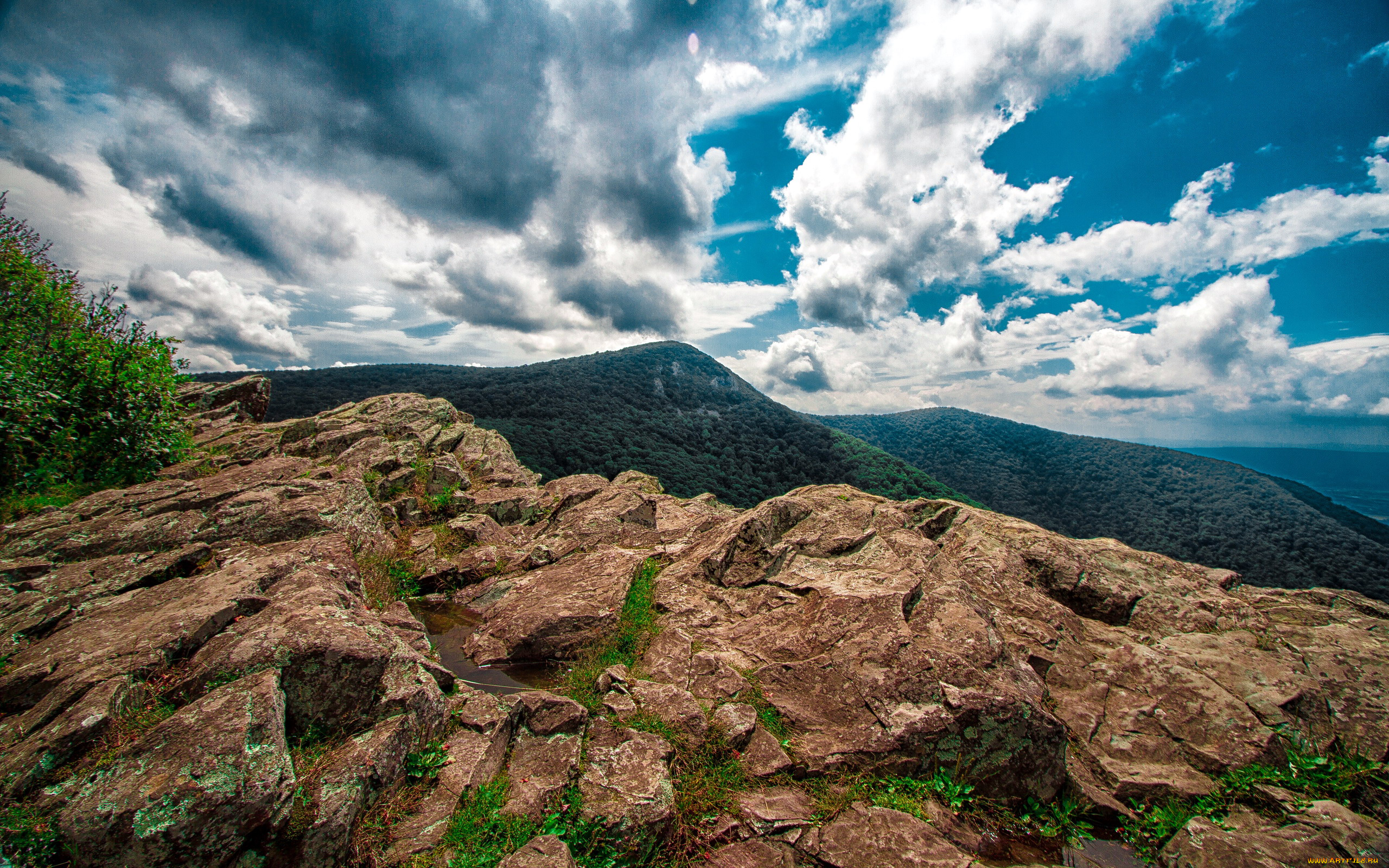 природа, горы, облака