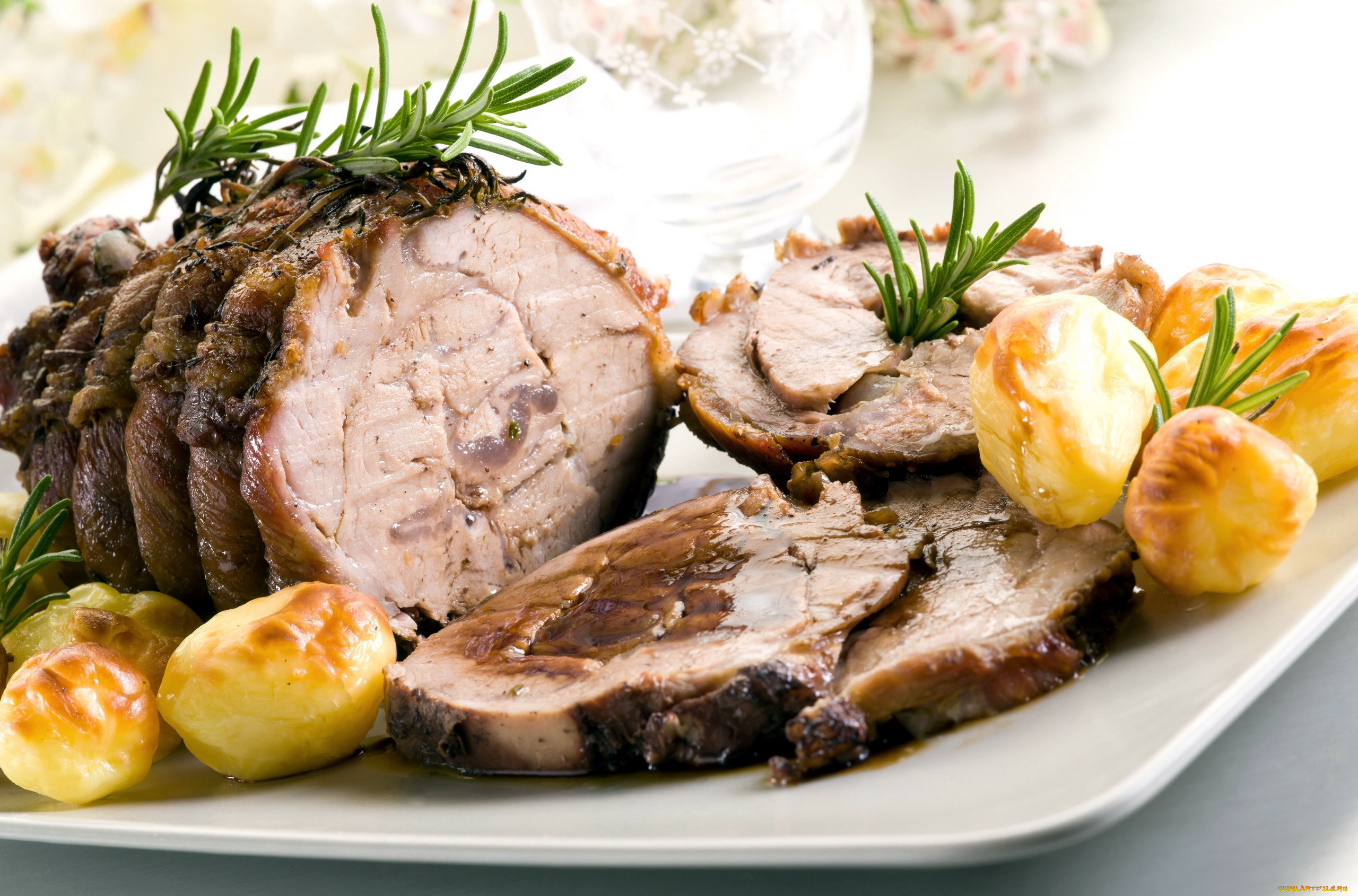 еда, мясные, блюда, буженина, мясо