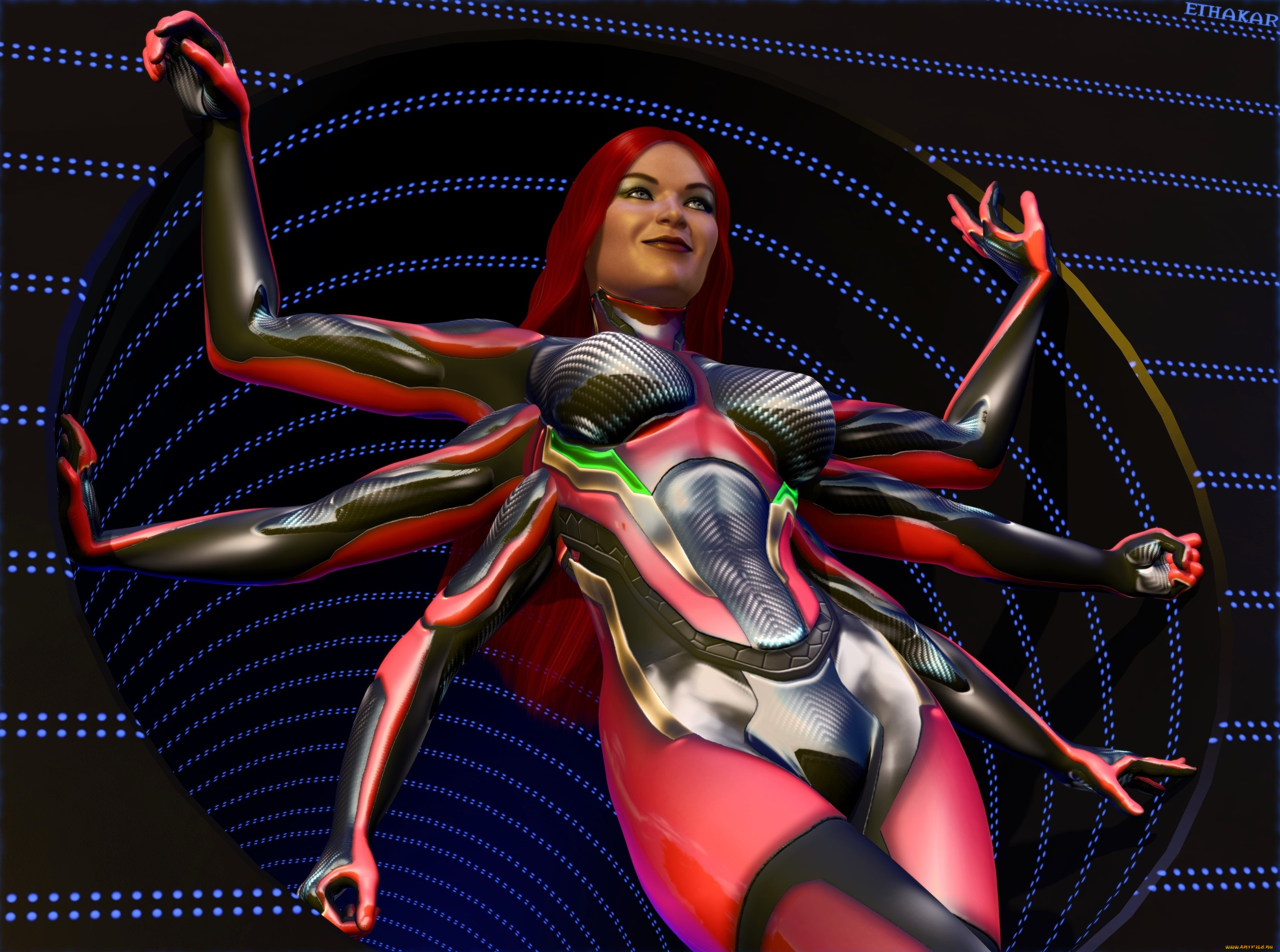 3д, графика, существа, , creatures, девушка, фон, взгляд