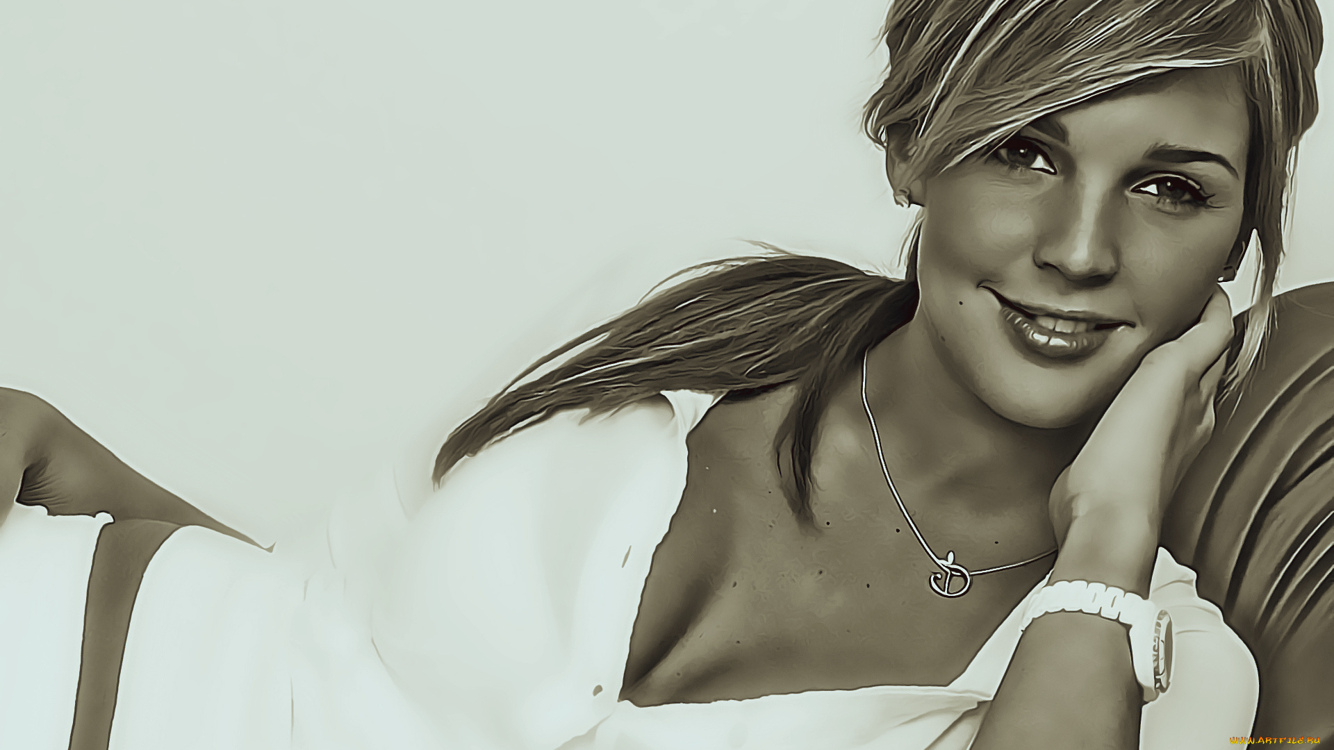 календари, компьютерный, дизайн, улыбка, женщина, взгляд, девушка, цепочка, calendar, 2019