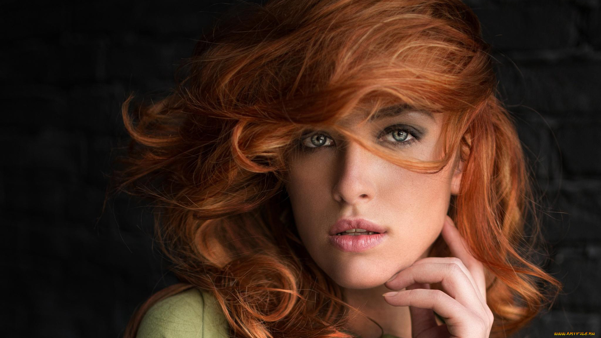 девушки, -, лица, , портреты, девушка, модель, красотка, рыжеволосая, лицо, портрет, макияж, причёска, lilu