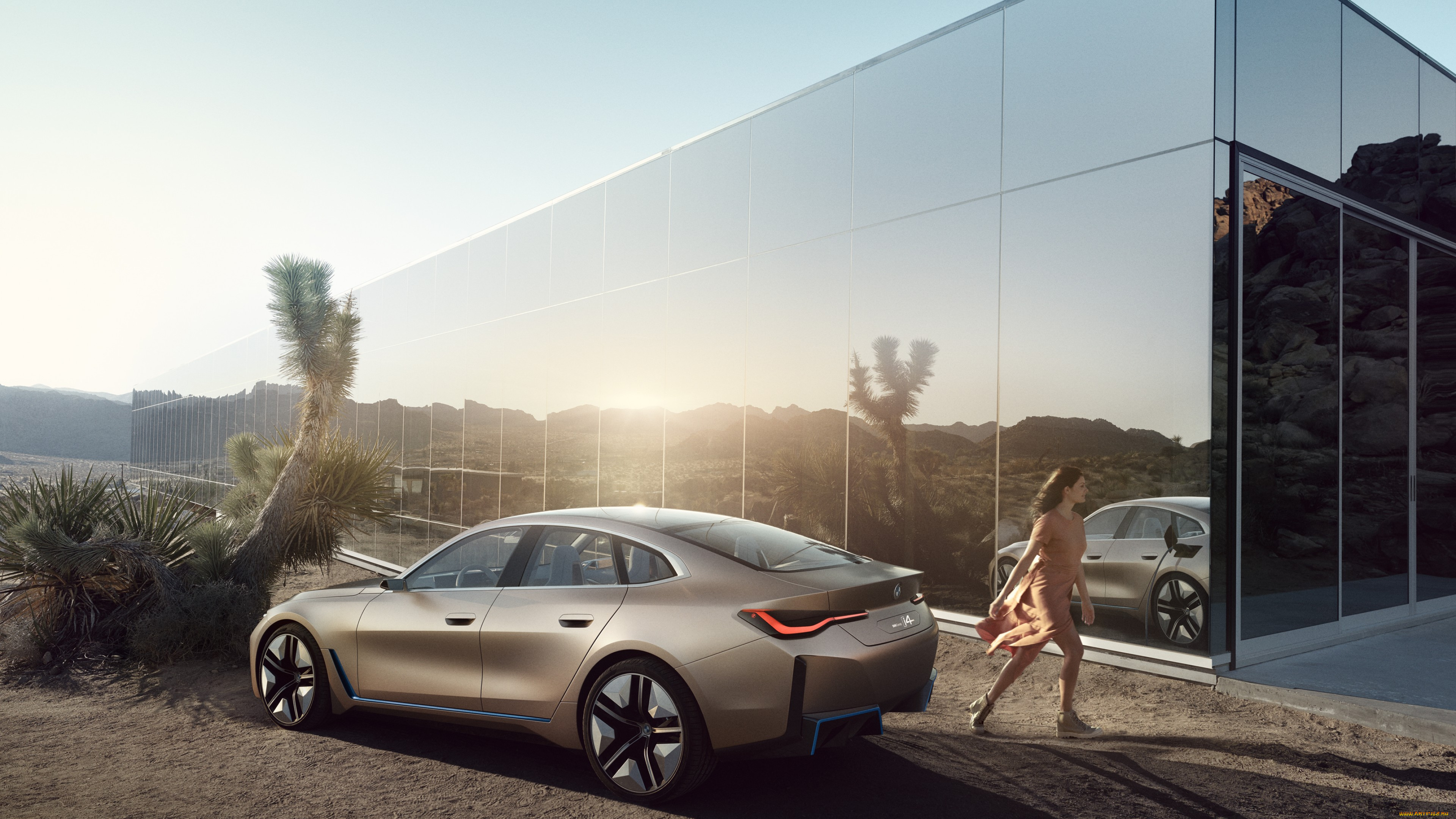2021, bmw, i4, автомобили, bmw, здание, i4, 2021, седан