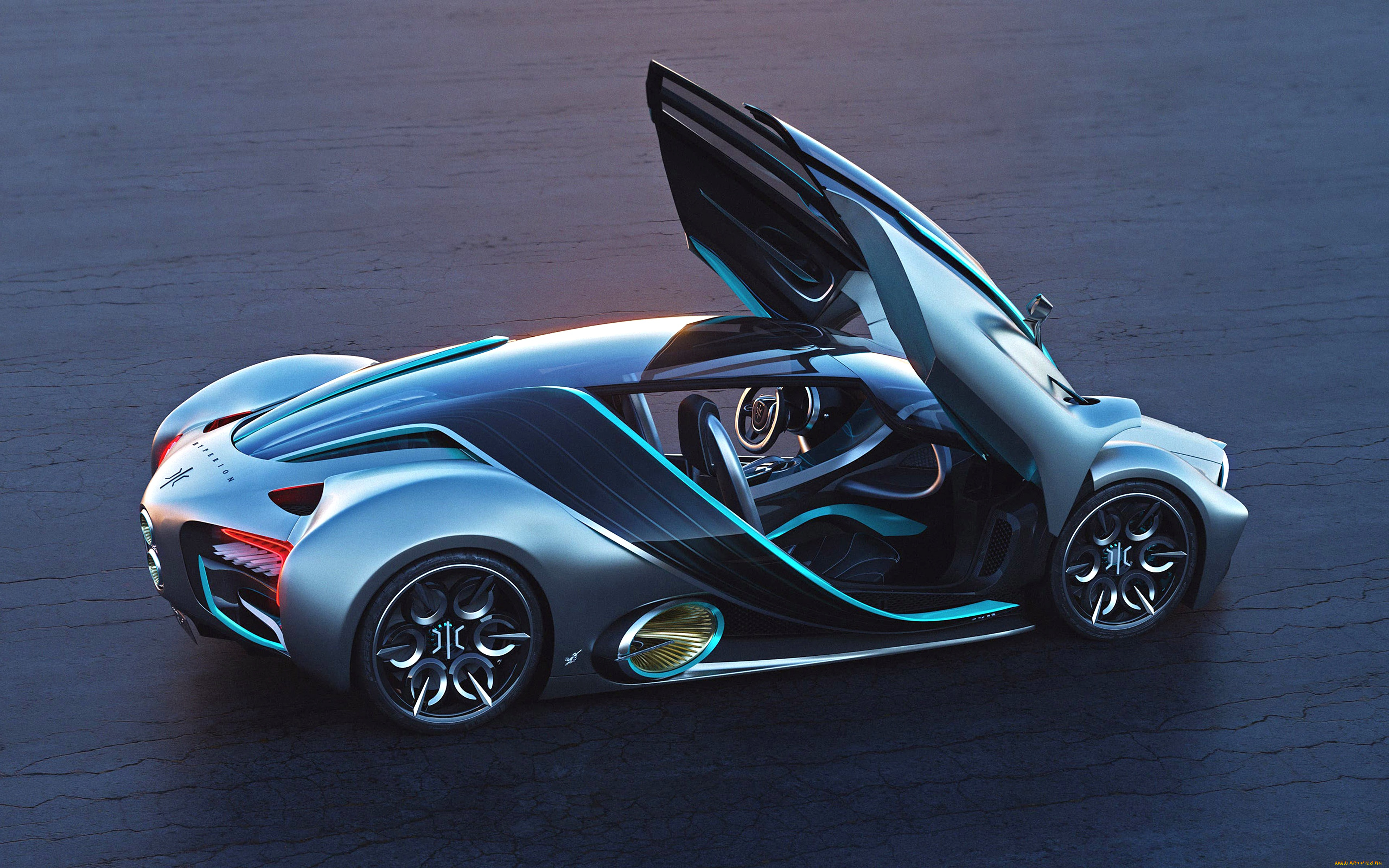 2022, hyperion, xp-1, автомобили, -unsort, hyperion, xp-1, 2022, 4k, вид, сверху, экстерьер, гиперкар, новый, серебряный, xp1, суперкар