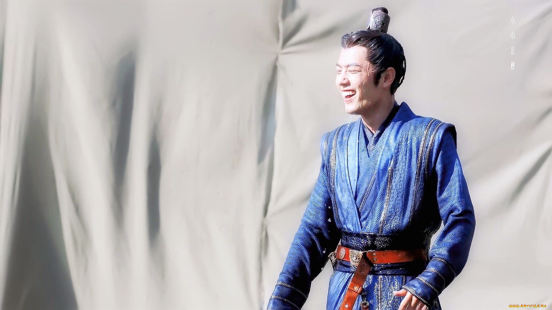 мужчины, xiao, zhan, актер, костюм, мокрый