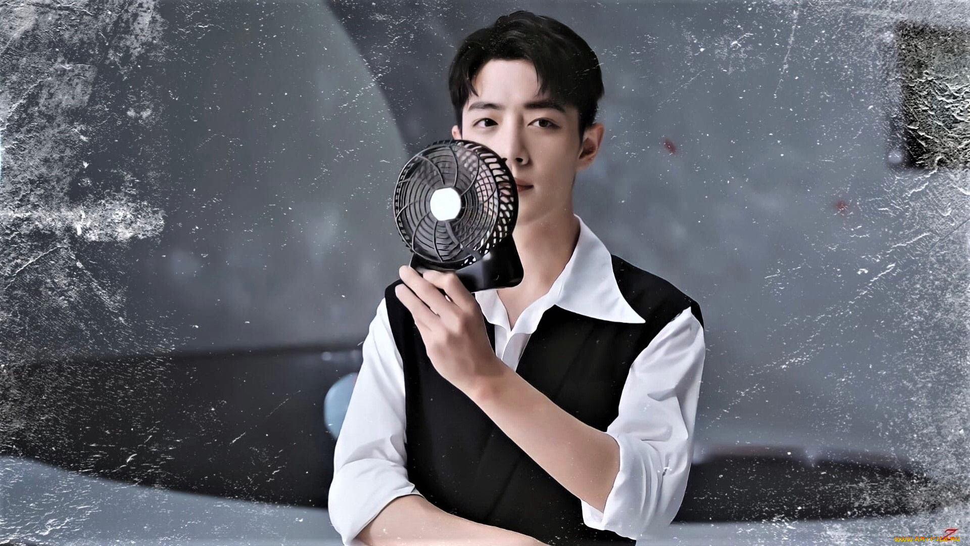 мужчины, xiao, zhan, актер, жилет, вентилятор