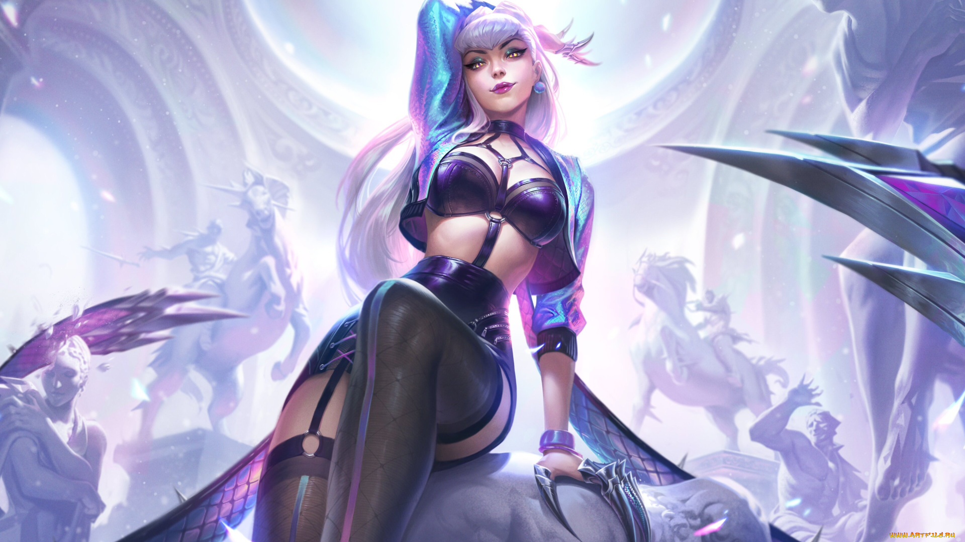 видео, игры, league, of, legends, девушка, красивая, супер, секси, няша, нежная, классная, модница, лапочка, evelynn