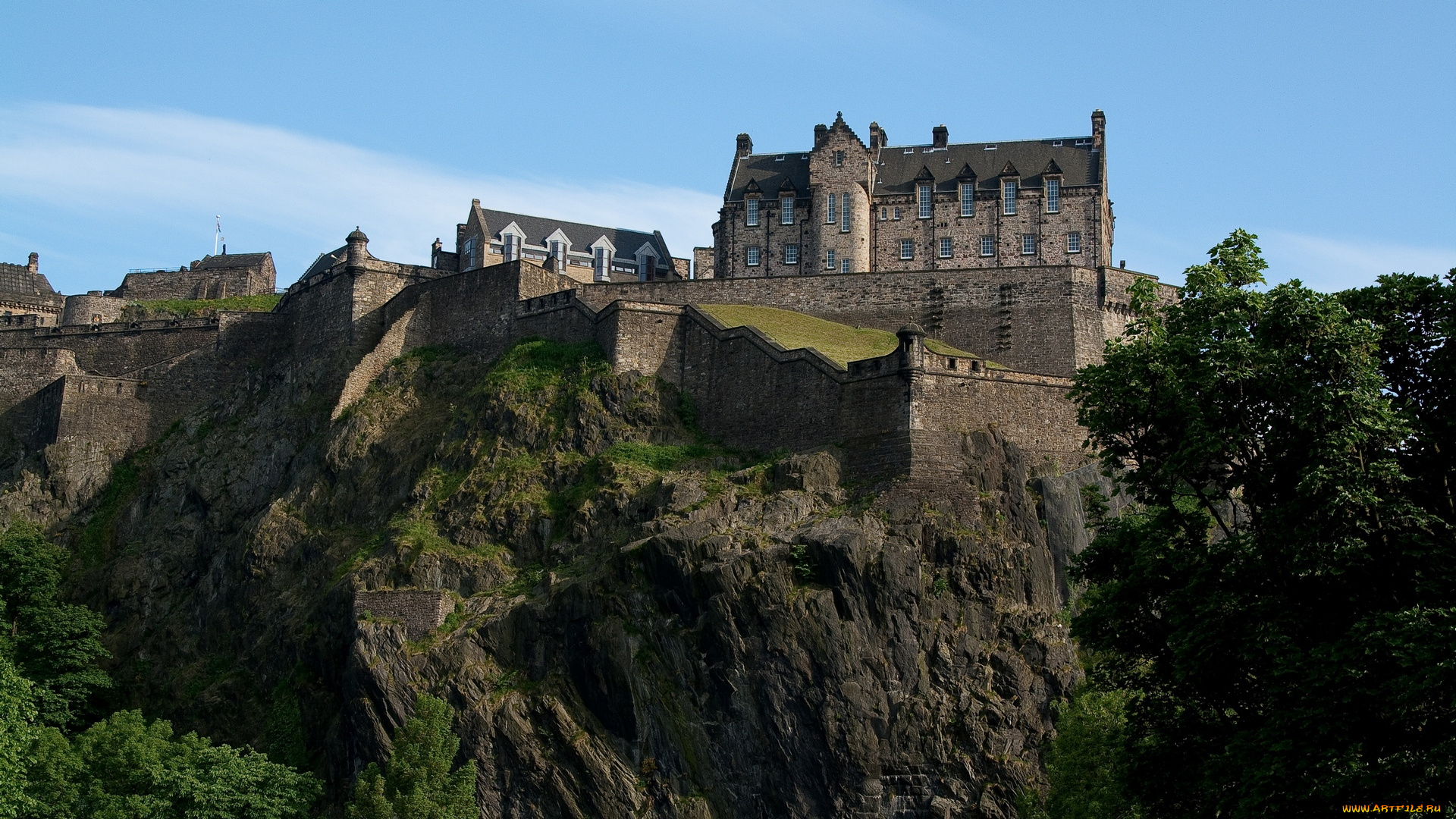 города, эдинбург, , шотландия, edinburgh, castle