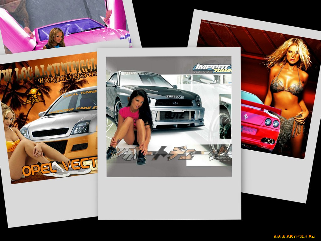 автомобили, авто, девушками