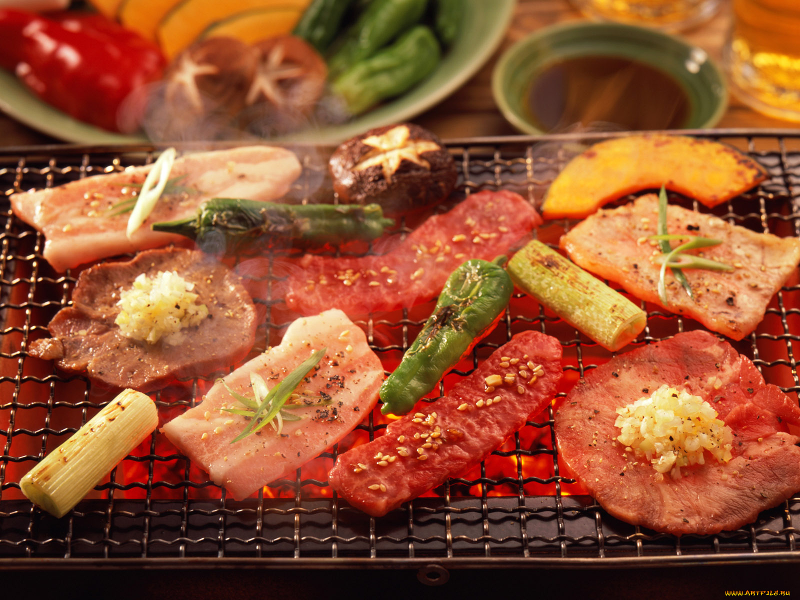 еда, шашлык, барбекю