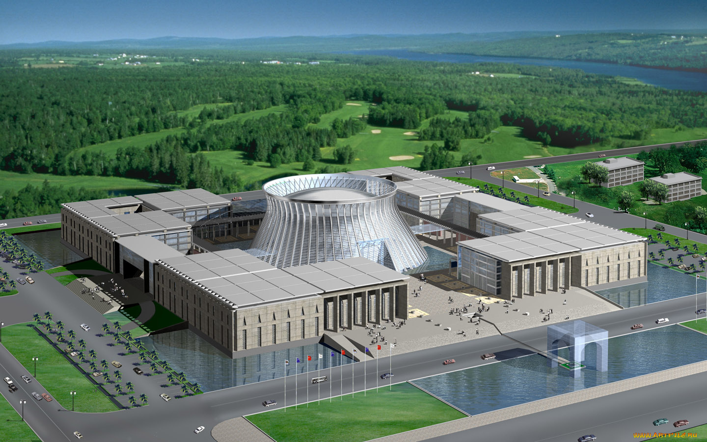 3д, графика, architecture, архитектура