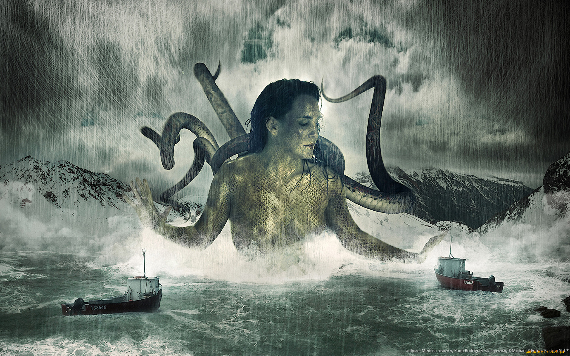 medusa, фэнтези, существа