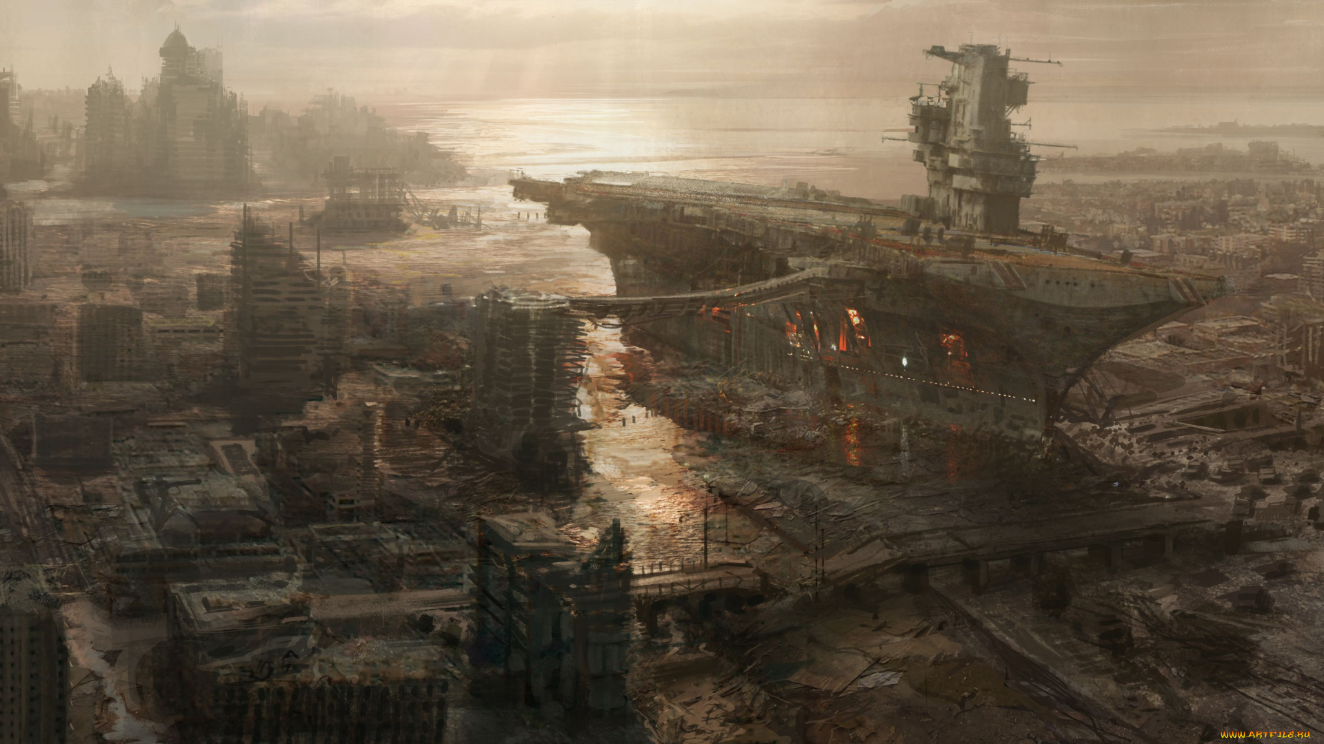 fallout, видео, игры, город