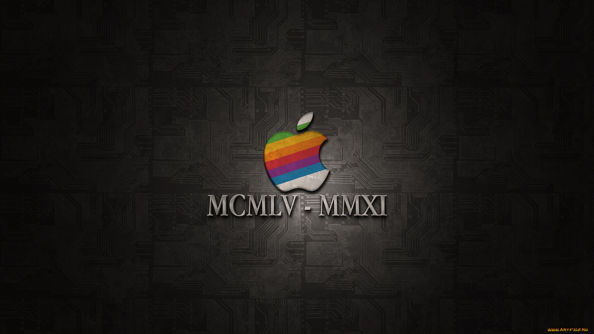компьютеры, apple, яблоко, логотип, тёмный