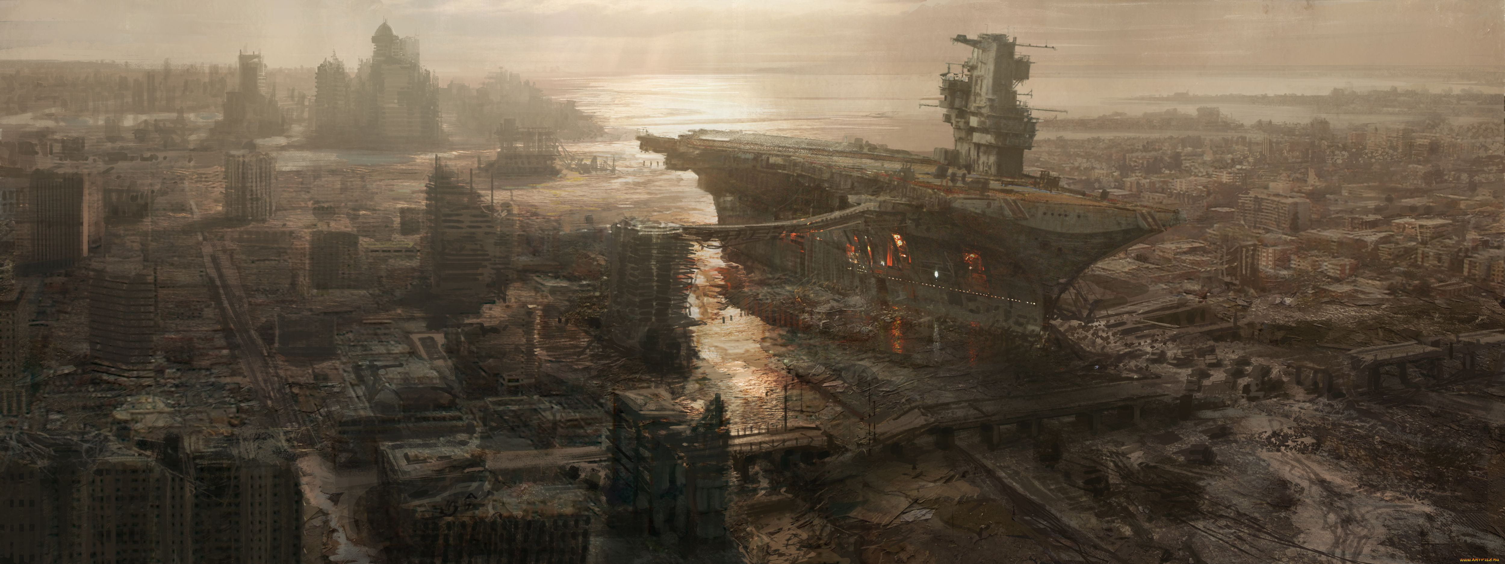 fallout, видео, игры, город