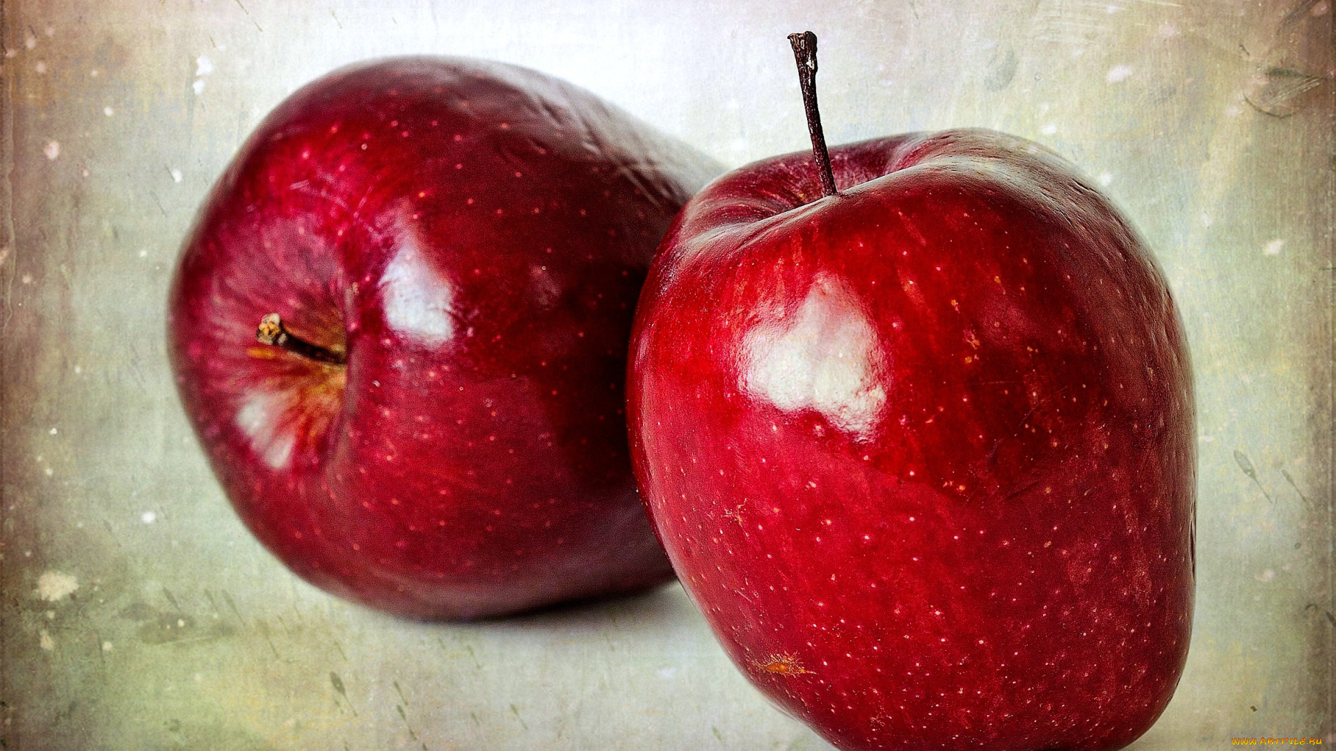 еда, Яблоки, красный, спелый, блестящий