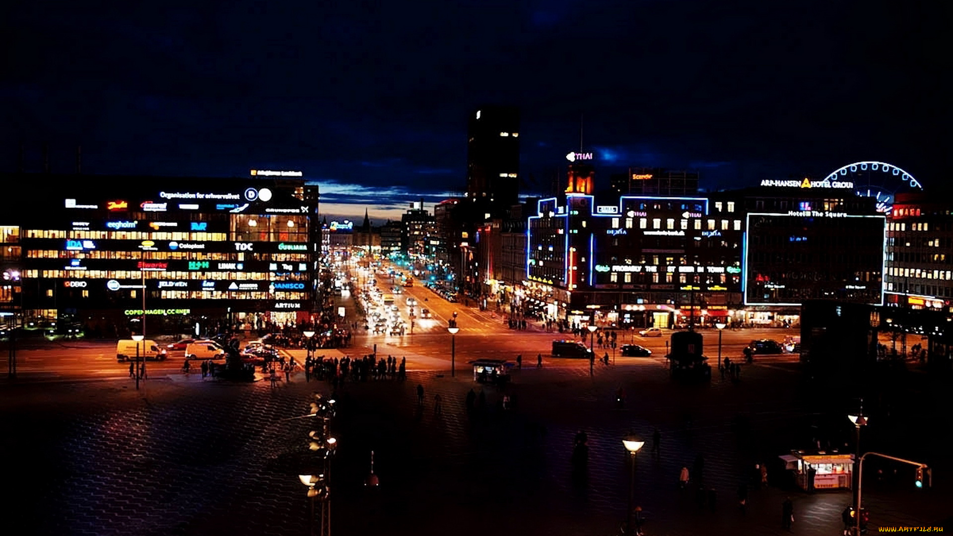 города, копенгаген, дания