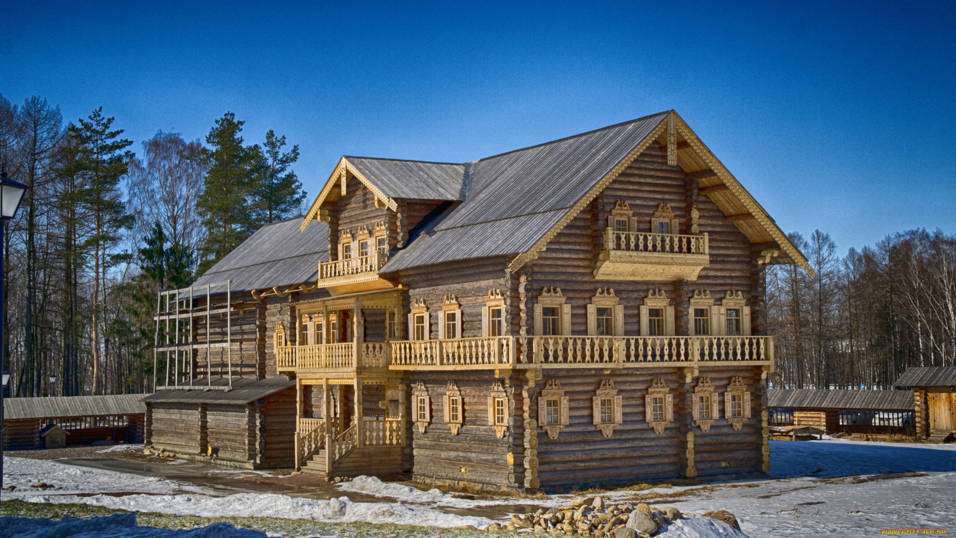 города, здания, дома, дом, деревянный, резьба, красота