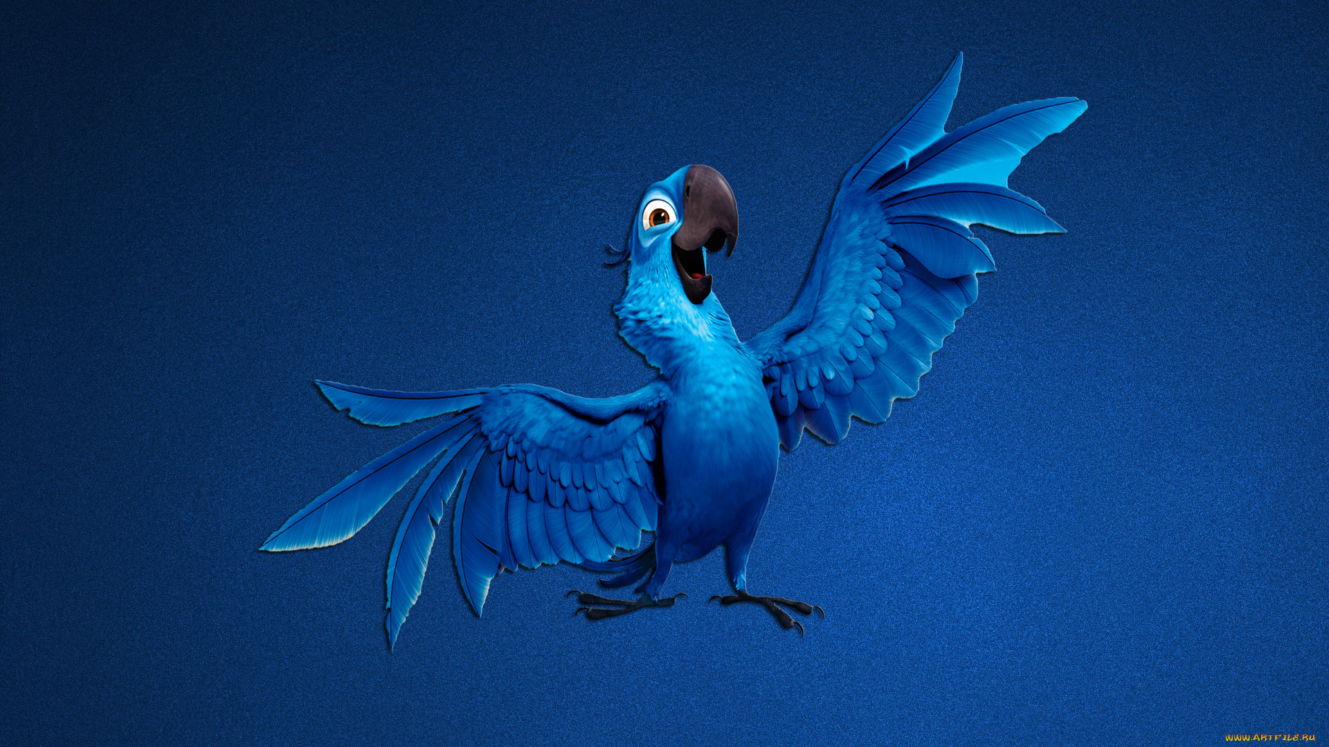 рио, мультфильмы, rio, синий, попугай