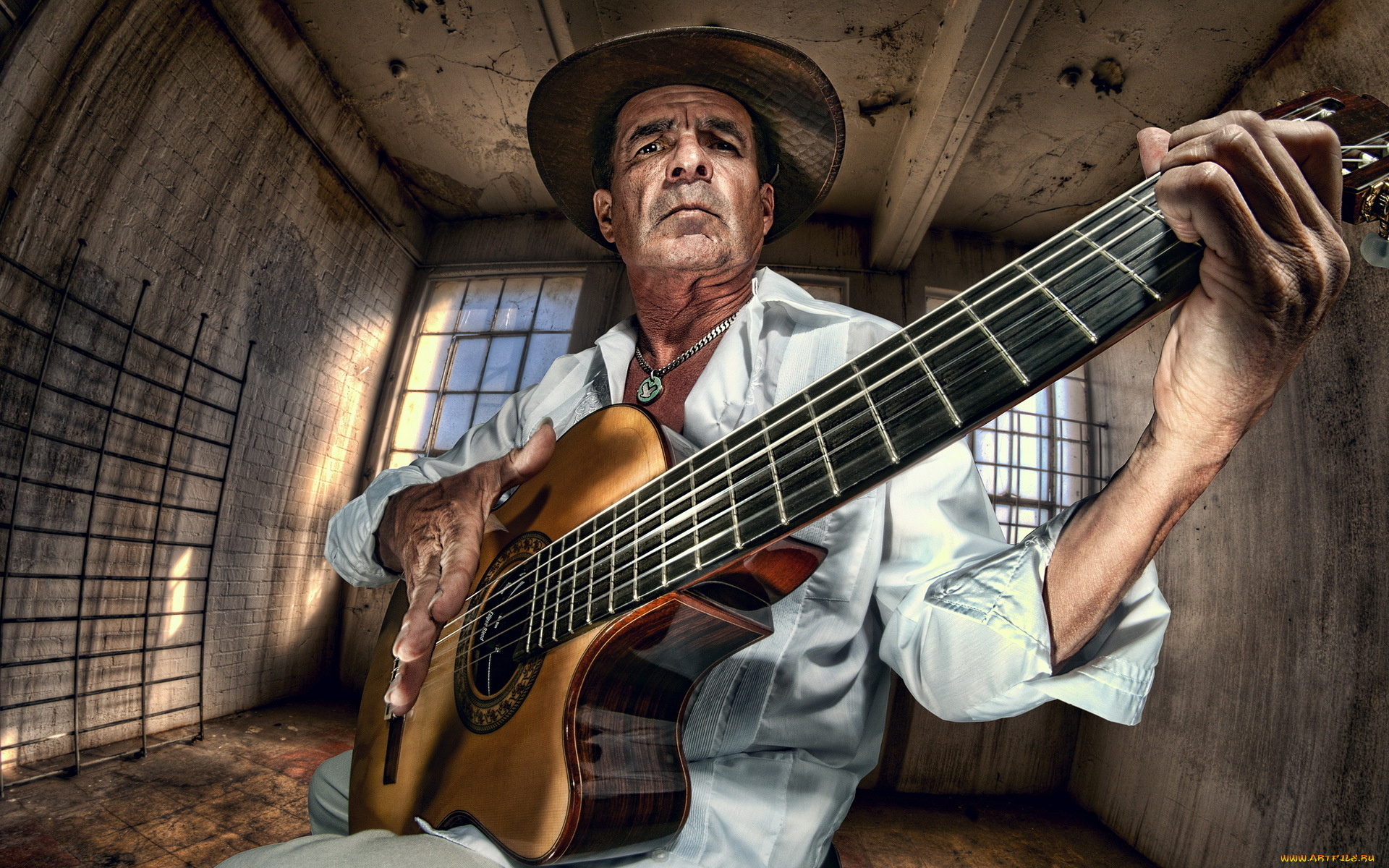 guitar, музыка, другое, музыкант, гитара, шляпа