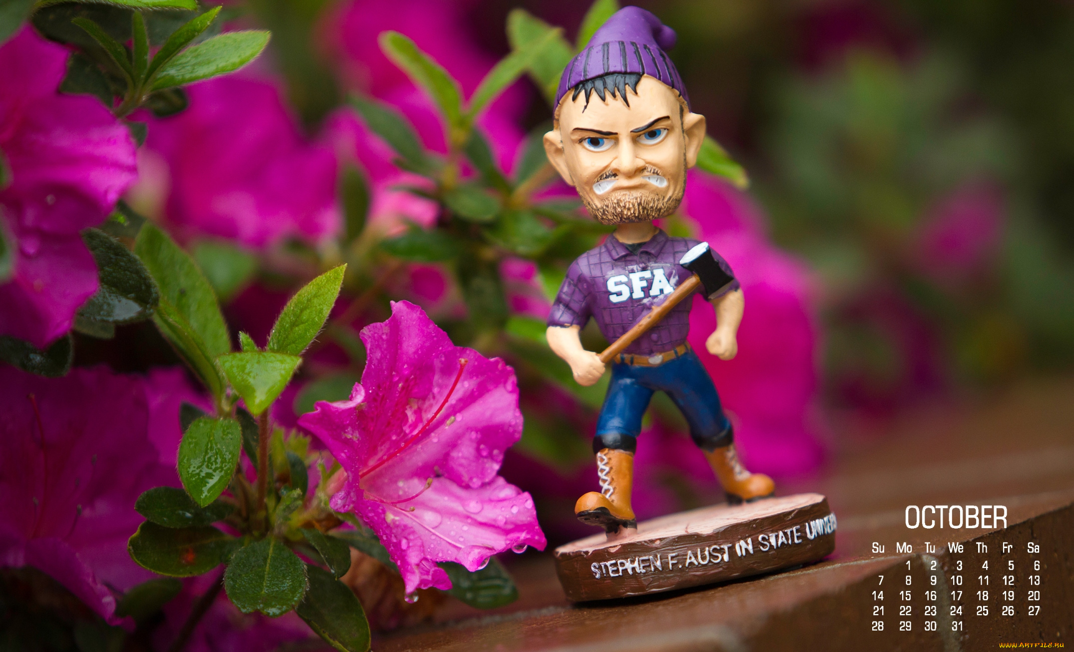 календари, игрушки, маски, азалия, гном, злобный