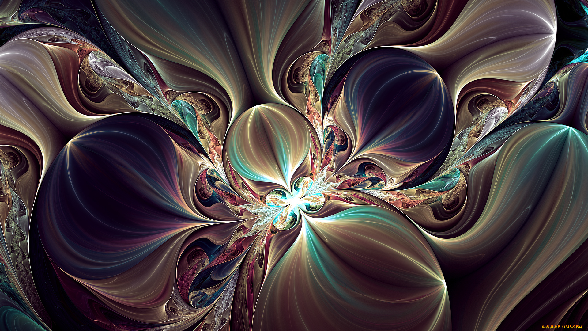 3д, графика, fractal, фракталы, узор