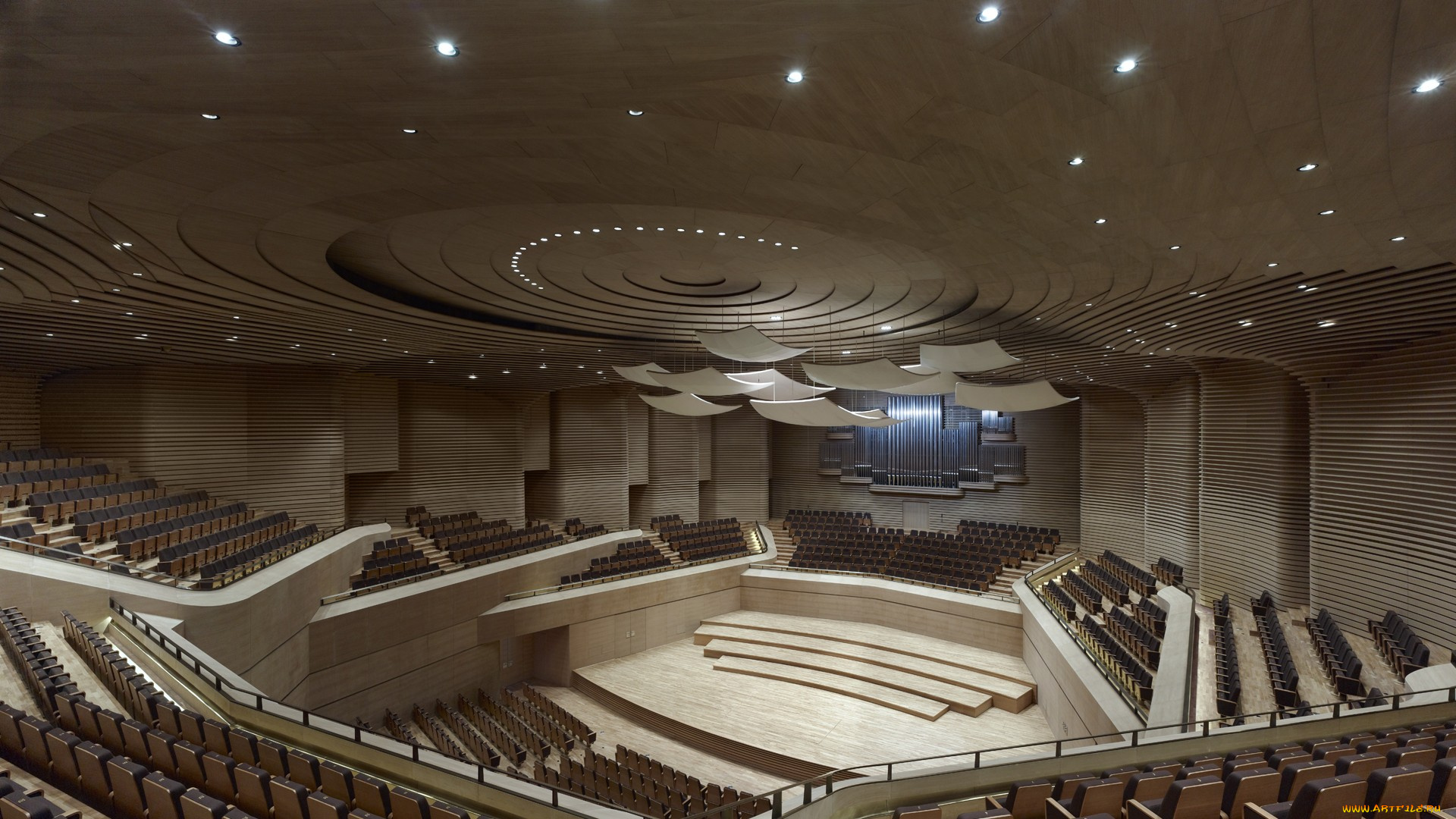 интерьер, театральные, концертные, кинозалы, большой, театр, тяньцзинь