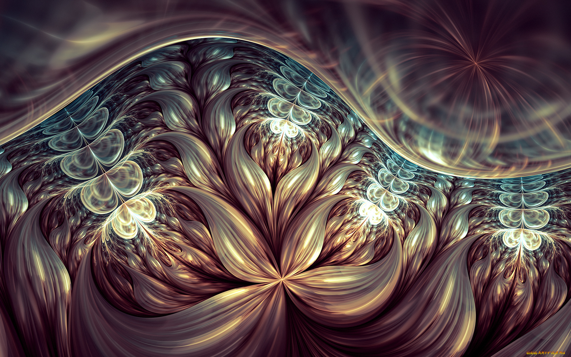 3д, графика, fractal, фракталы, узор