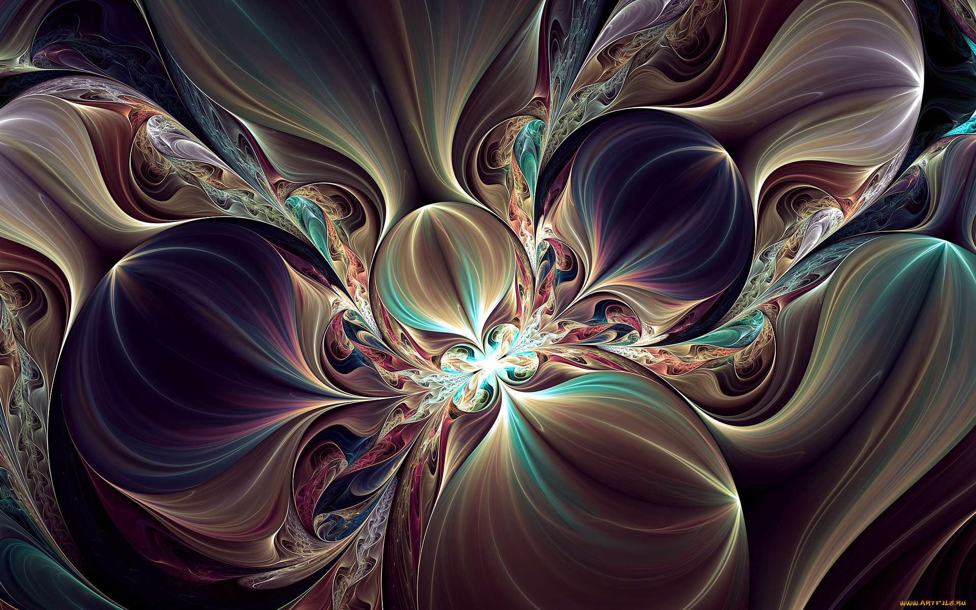 3д, графика, fractal, фракталы, узор