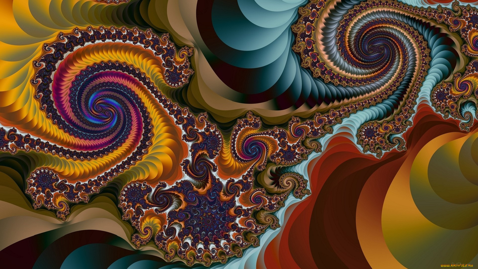 3д, графика, фракталы, , fractal, узор, фон, цвета