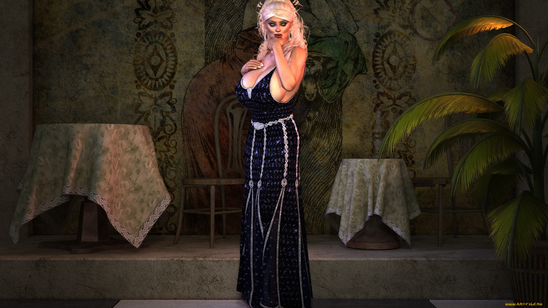 3д, графика, люди, , people, девушка, фон, взгляд