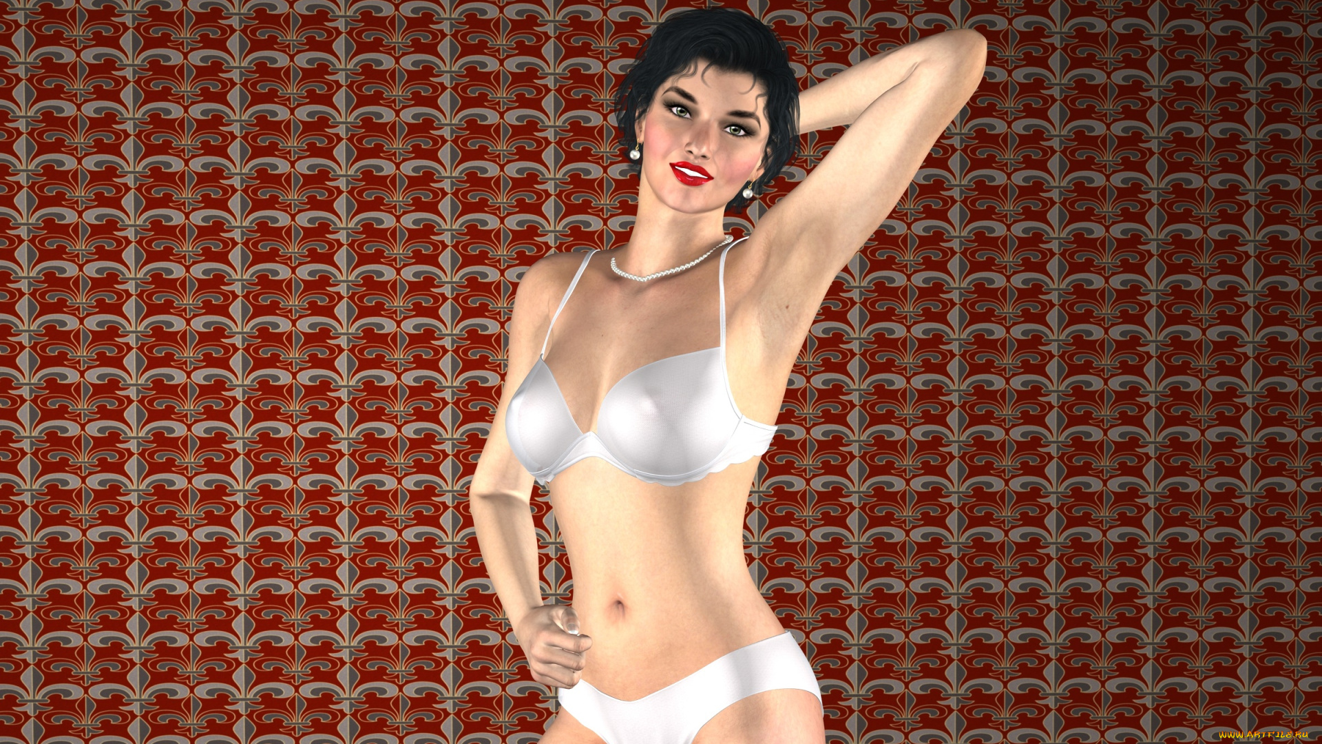 3д, графика, люди, , people, фон, взгляд, улыбка, девушка