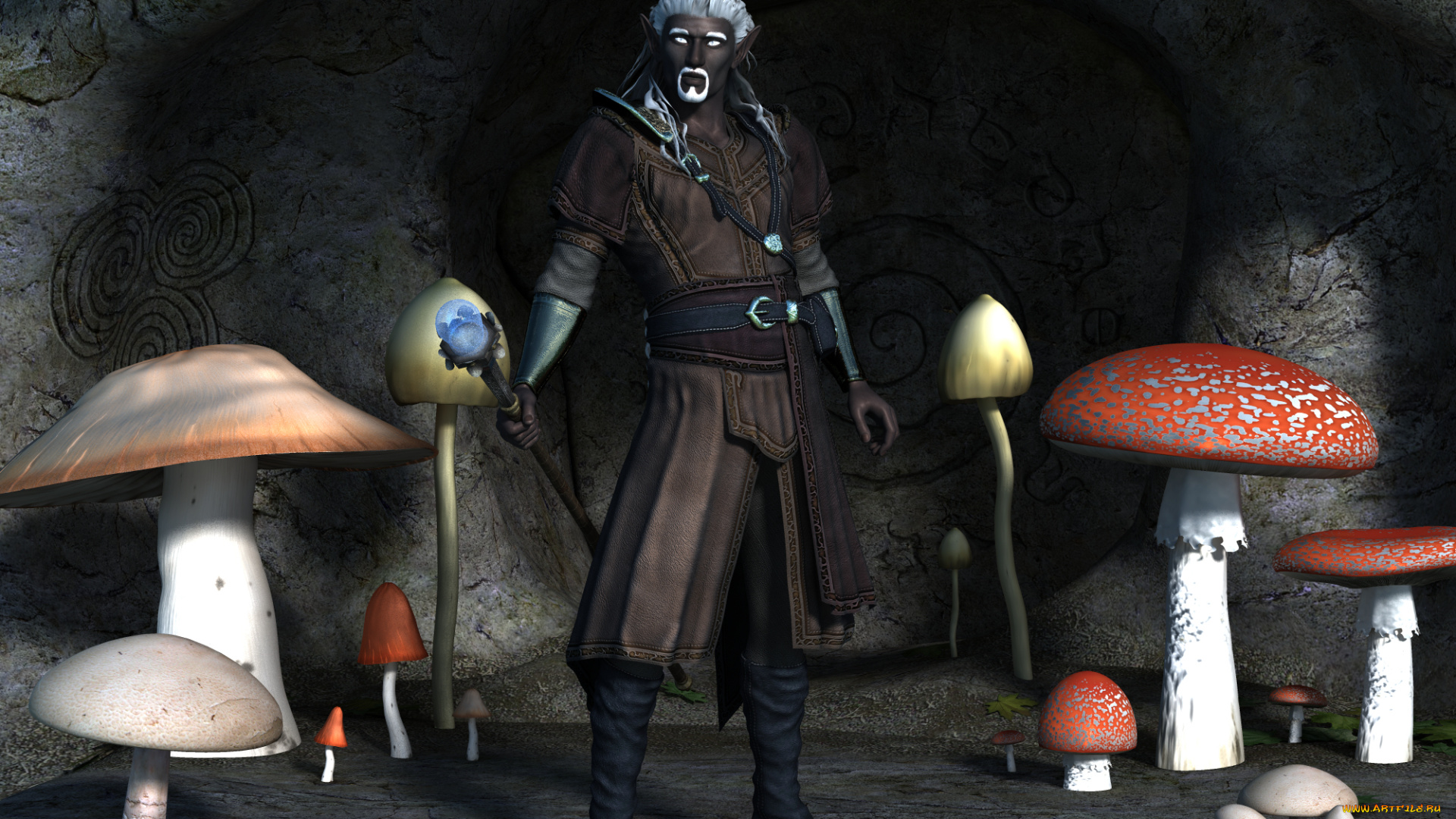 3д, графика, существа, , creatures, фон, взгляд, халк, оружие